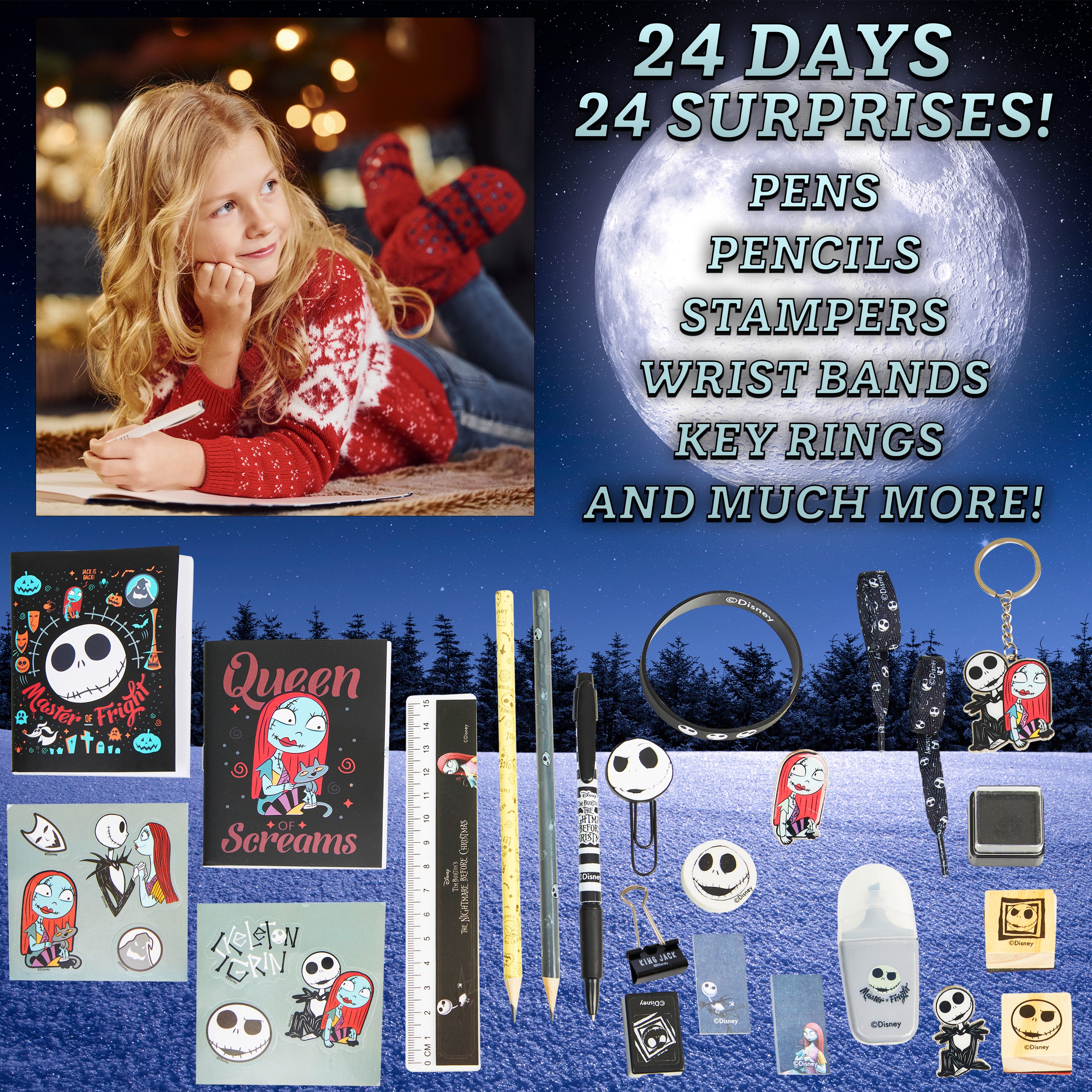 disney-nightmare-before-christmas-calendrier-avent-papeterie-noir image 3