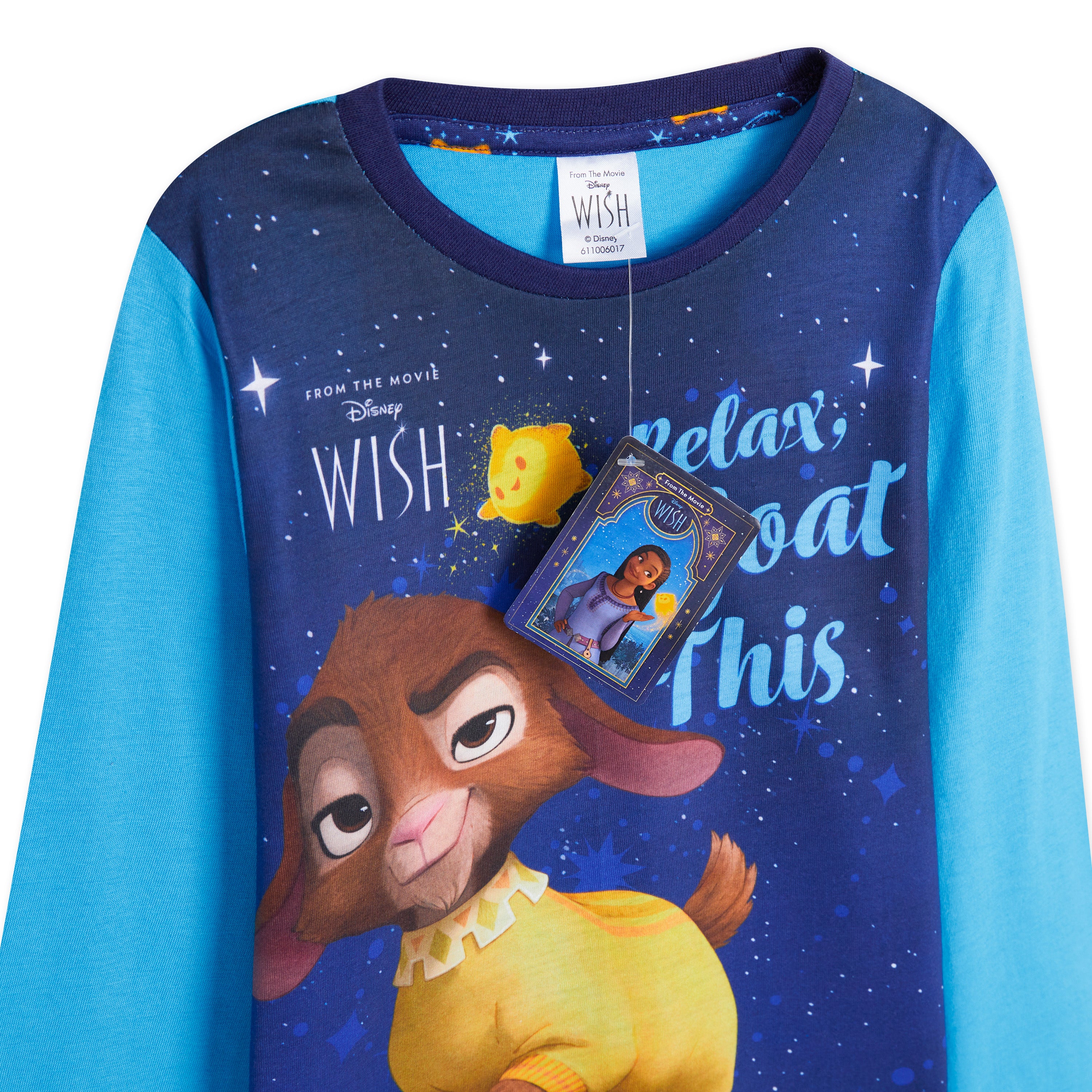 disney-wish-pyjama-fille-bleu-2-pi-ces-7-8-ans image 5
