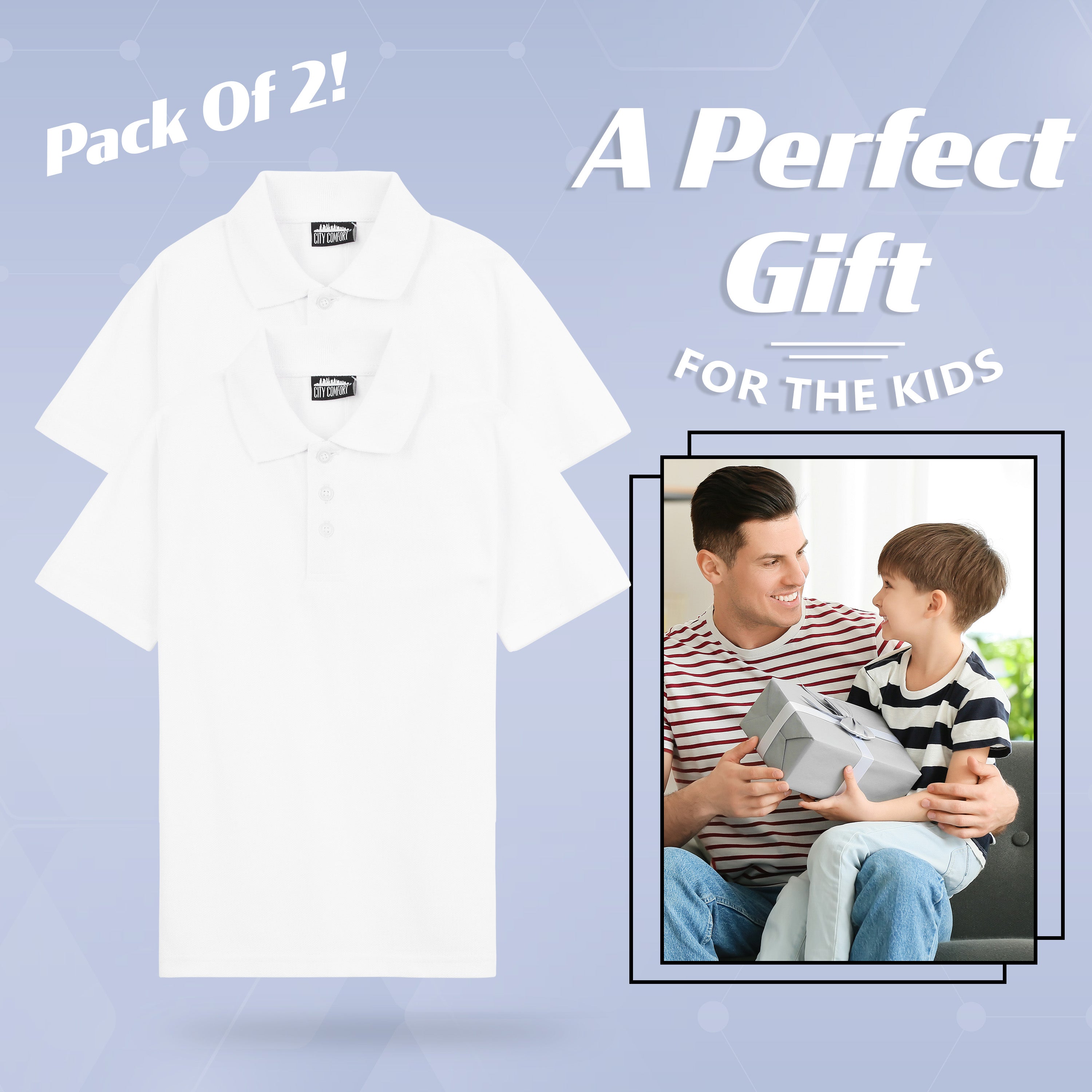 get-trend-citycomfort-polo-blanc-gar-on-3-4-ans-lot-2 image 3