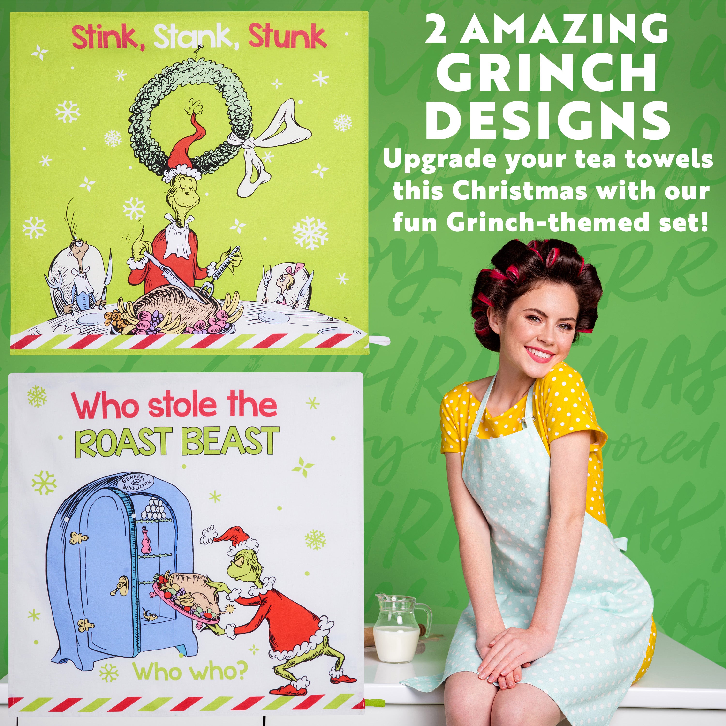 the-grinch-torchons-cuisine-coton-lot-de-2-no-l image 3