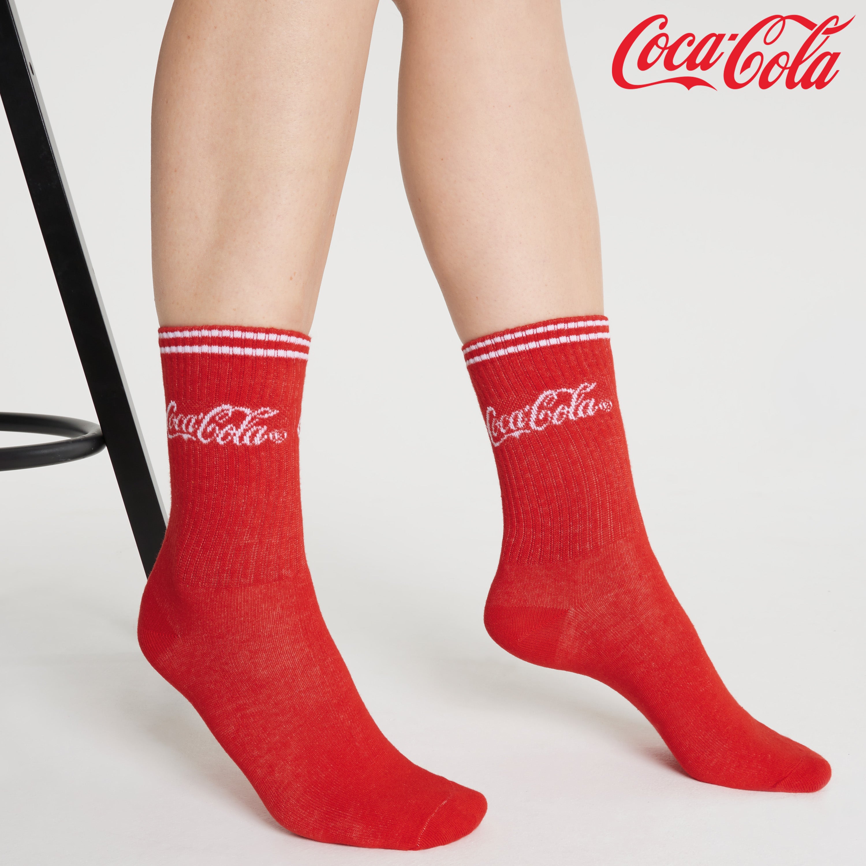 coca-cola-chaussettes-coton-lot-5-mi-mollet-fun-adulte image 6