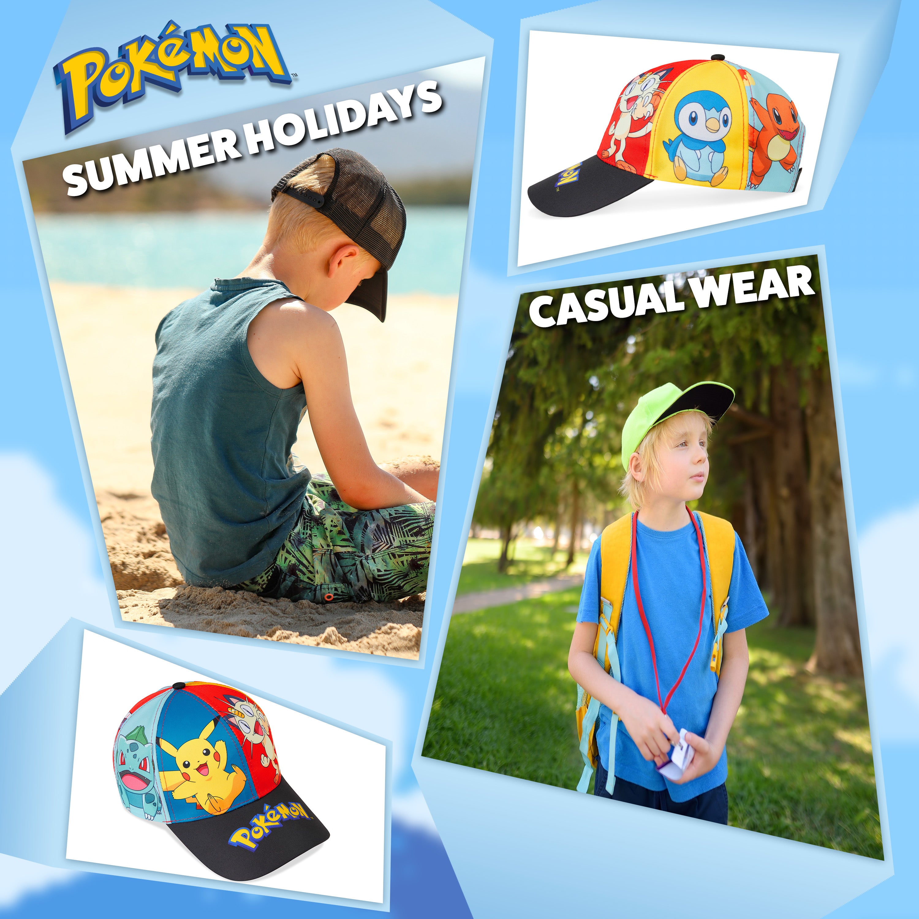 pok-mon-casquette-enfant-trucker-pikachu-sangle-r-glable image 5