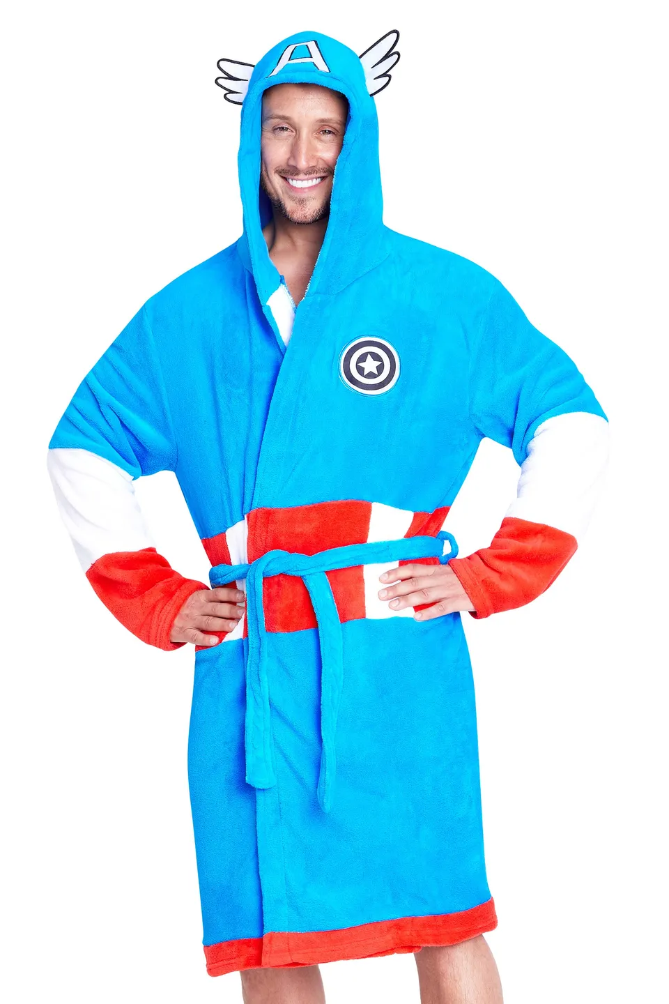 marvel-peignoir-homme-capuche-polaire-doux-taille-m image 1