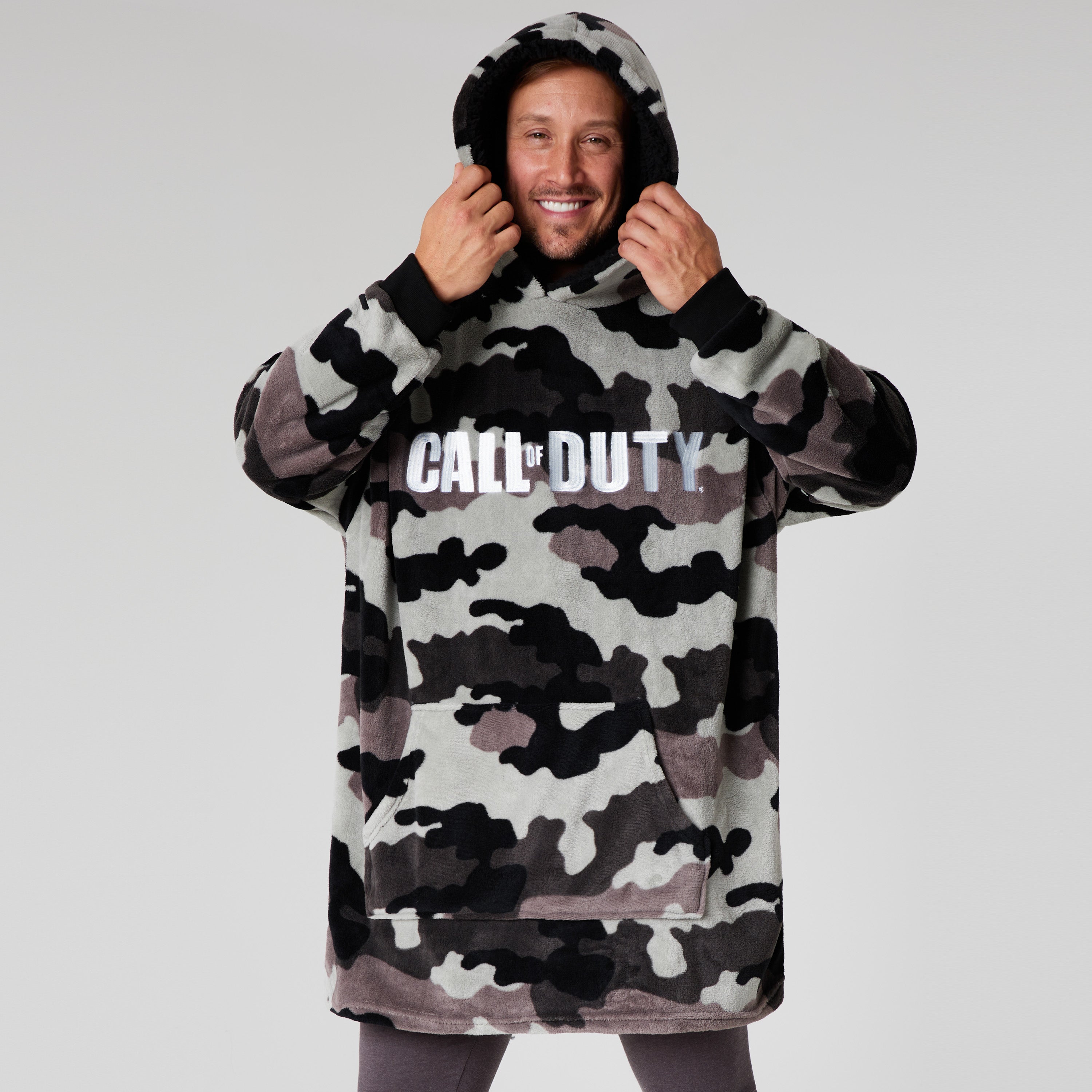call-of-duty-sweat-plaid-hoodie-homme-gris-camo-taille-unique image 2