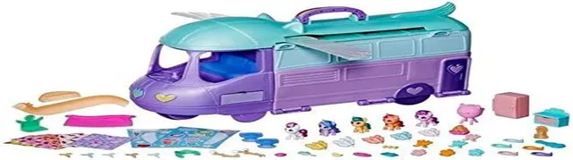 my-little-pony-mini-monde-magique-magic-van-coffret-camping-car image 1