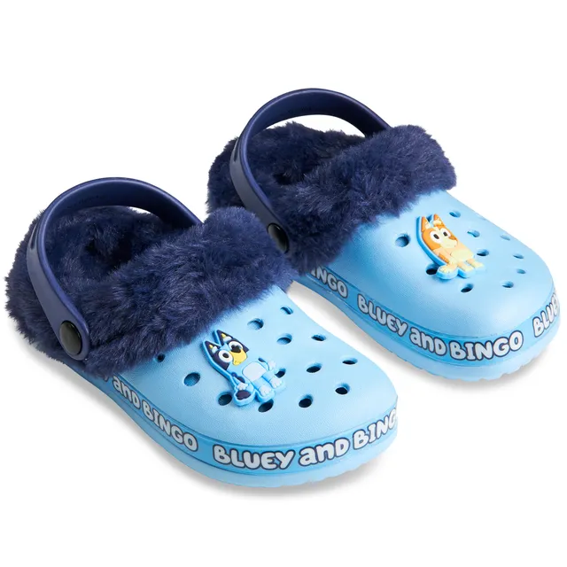 bluey-sabots-enfant-fourr-s-amovibles-breloques-jardin image 1