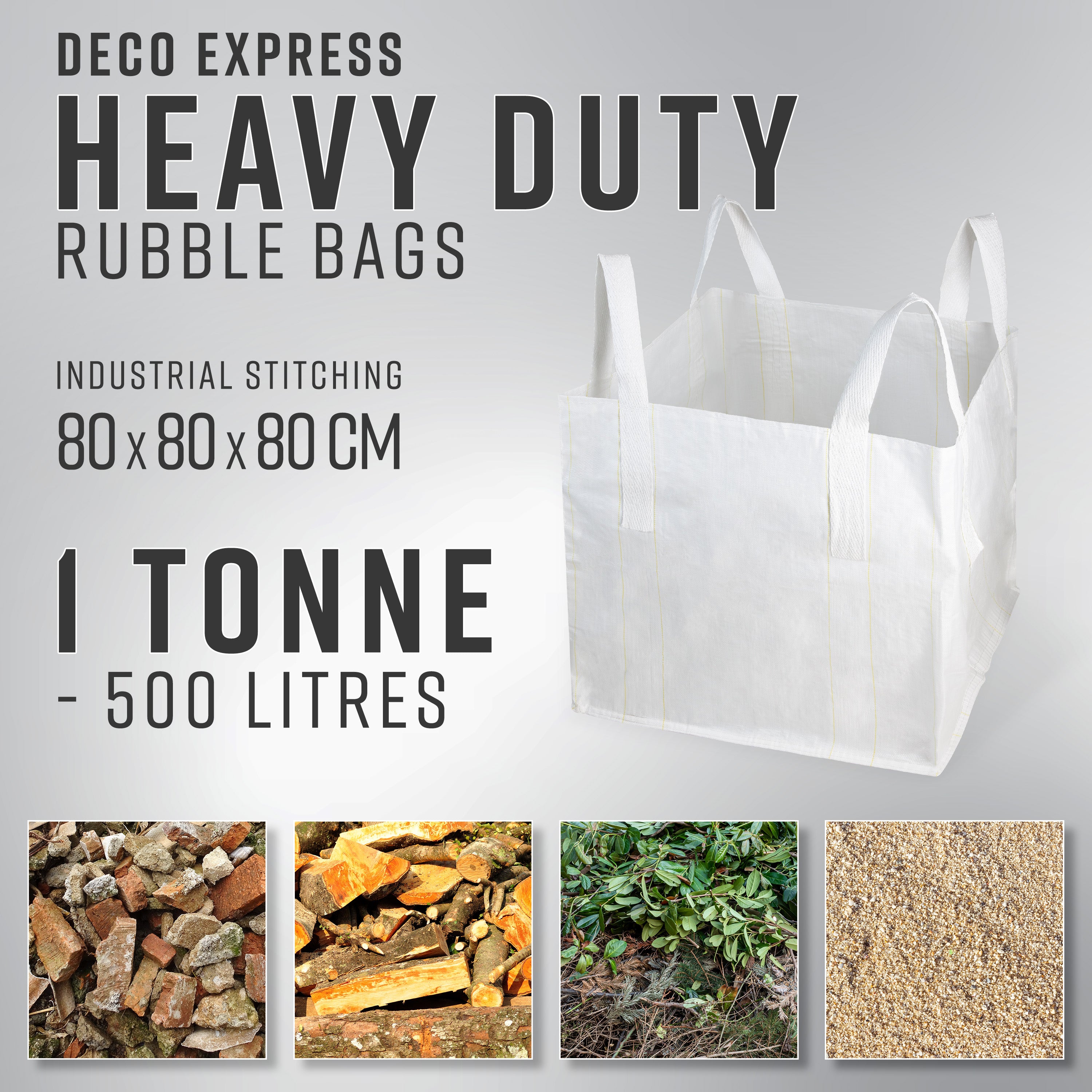 deco-express-white-1t-sac-gravats-blanc-500l-1-pack image 2