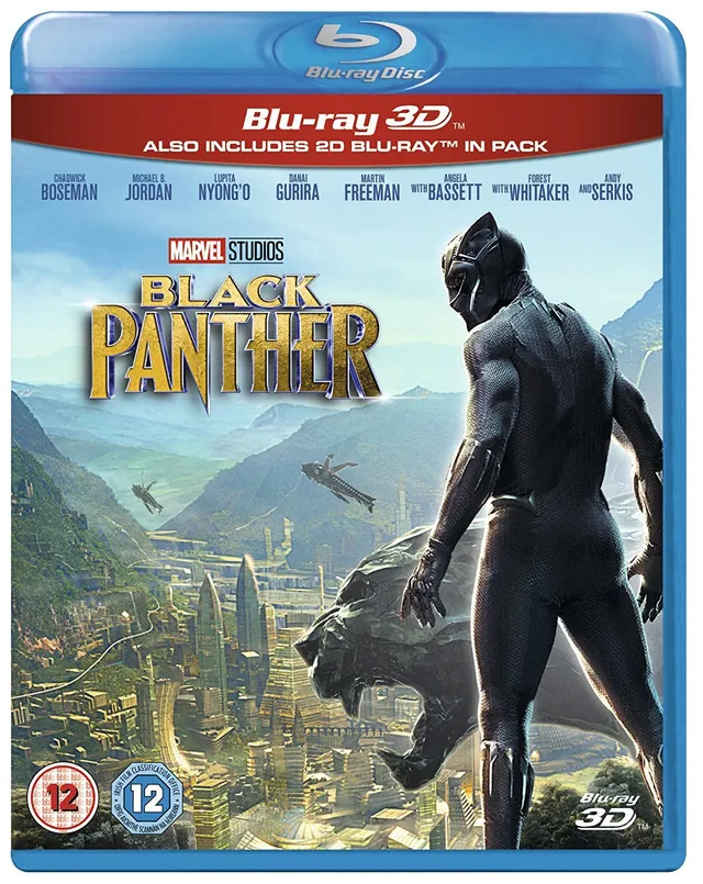 marvel-black-panther-blu-ray-3d-blu-ray-2d-film-import image 1