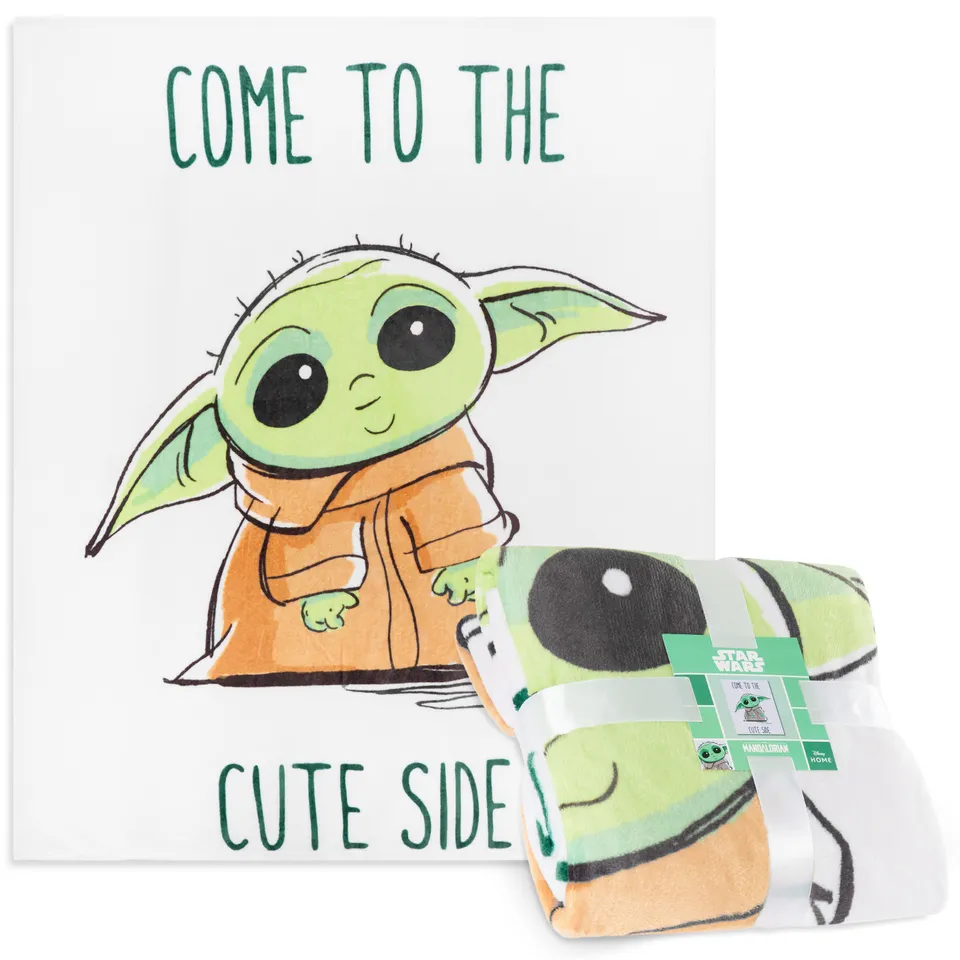 disney-baby-yoda-plaid-polaire-vert-150x130-cm image 1