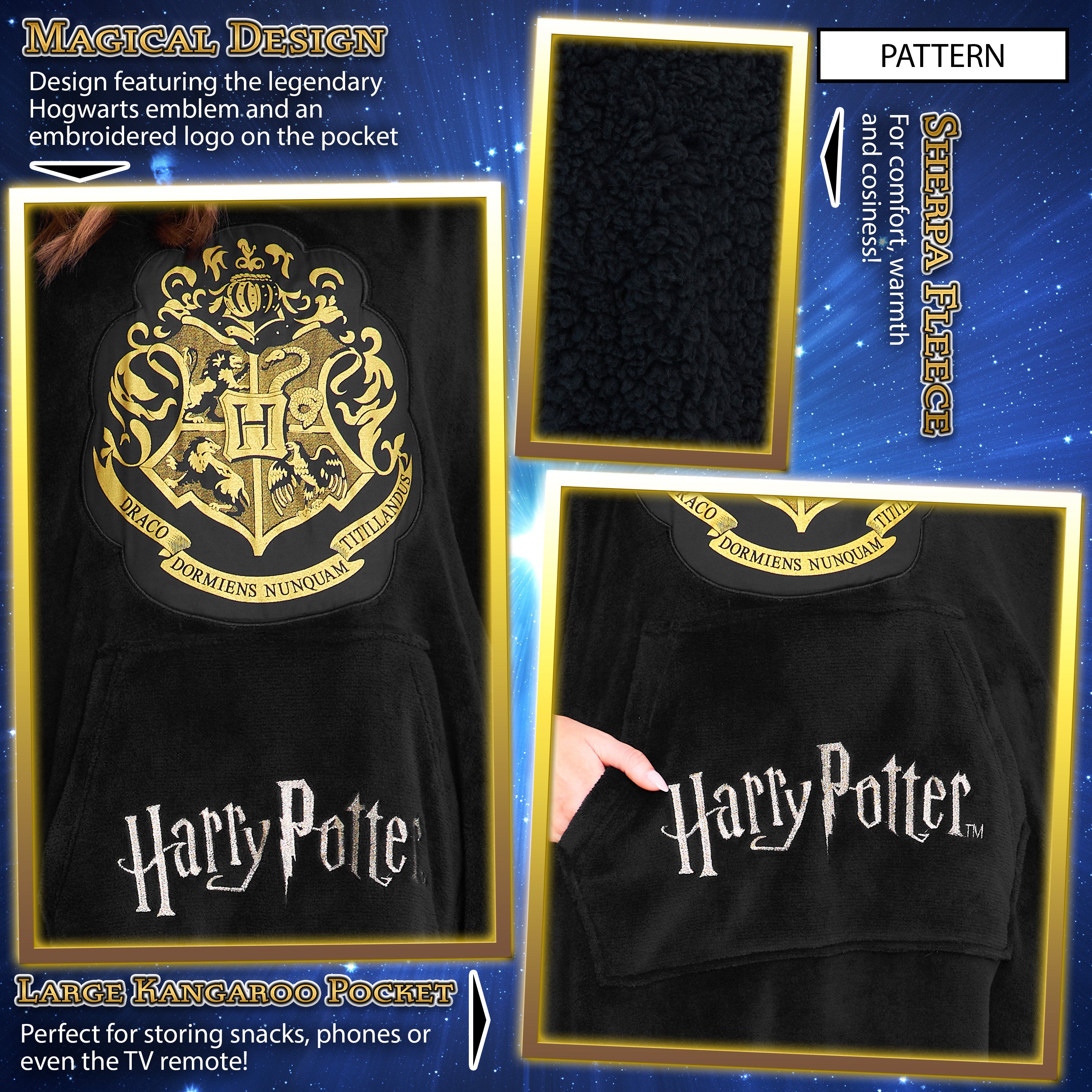 harry-potter-plaid-capuche-polaire-sherpa-oversize image 4