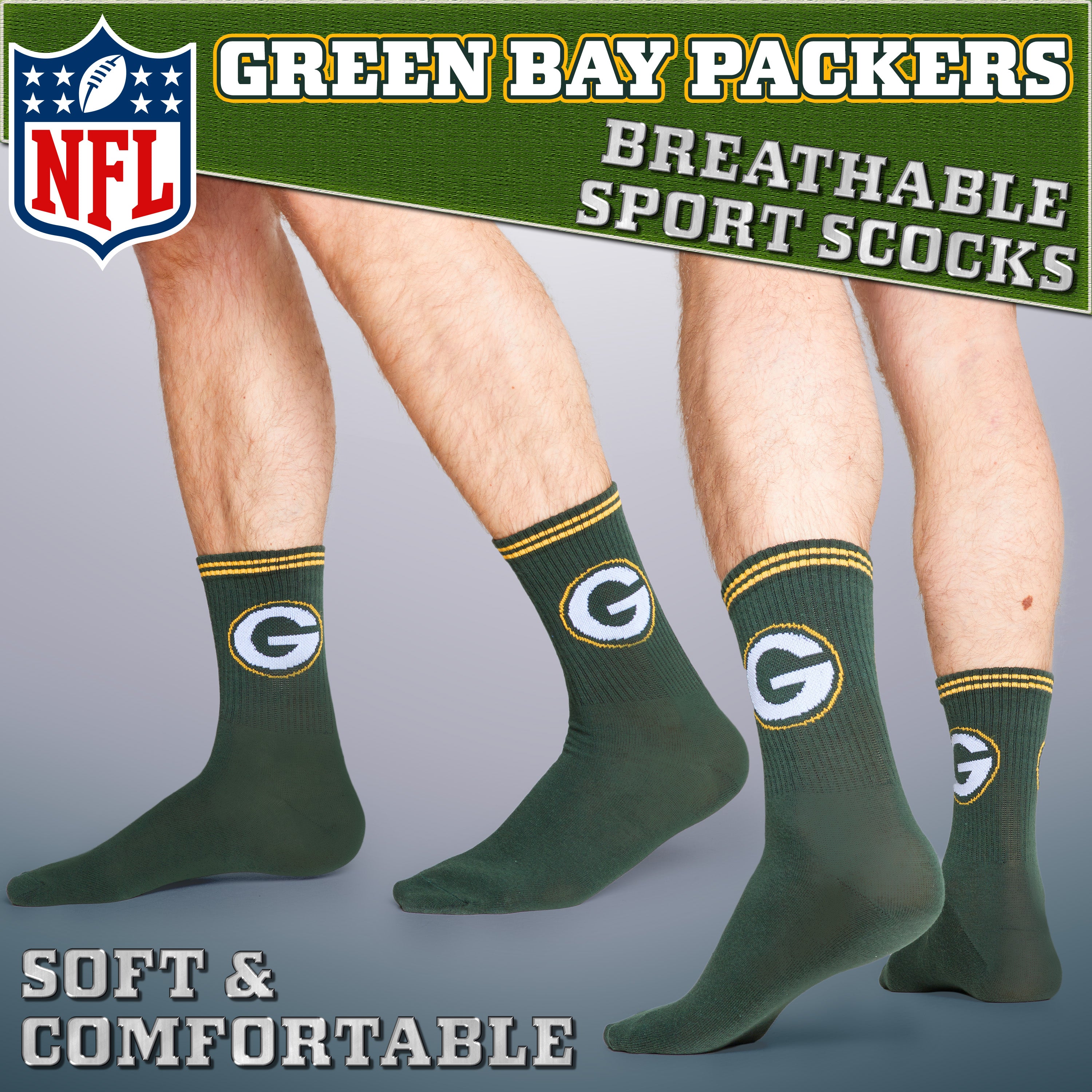 nfl-chaussettes-mi-mollet-coton-lot-de-5-tailles-3-11 image 4