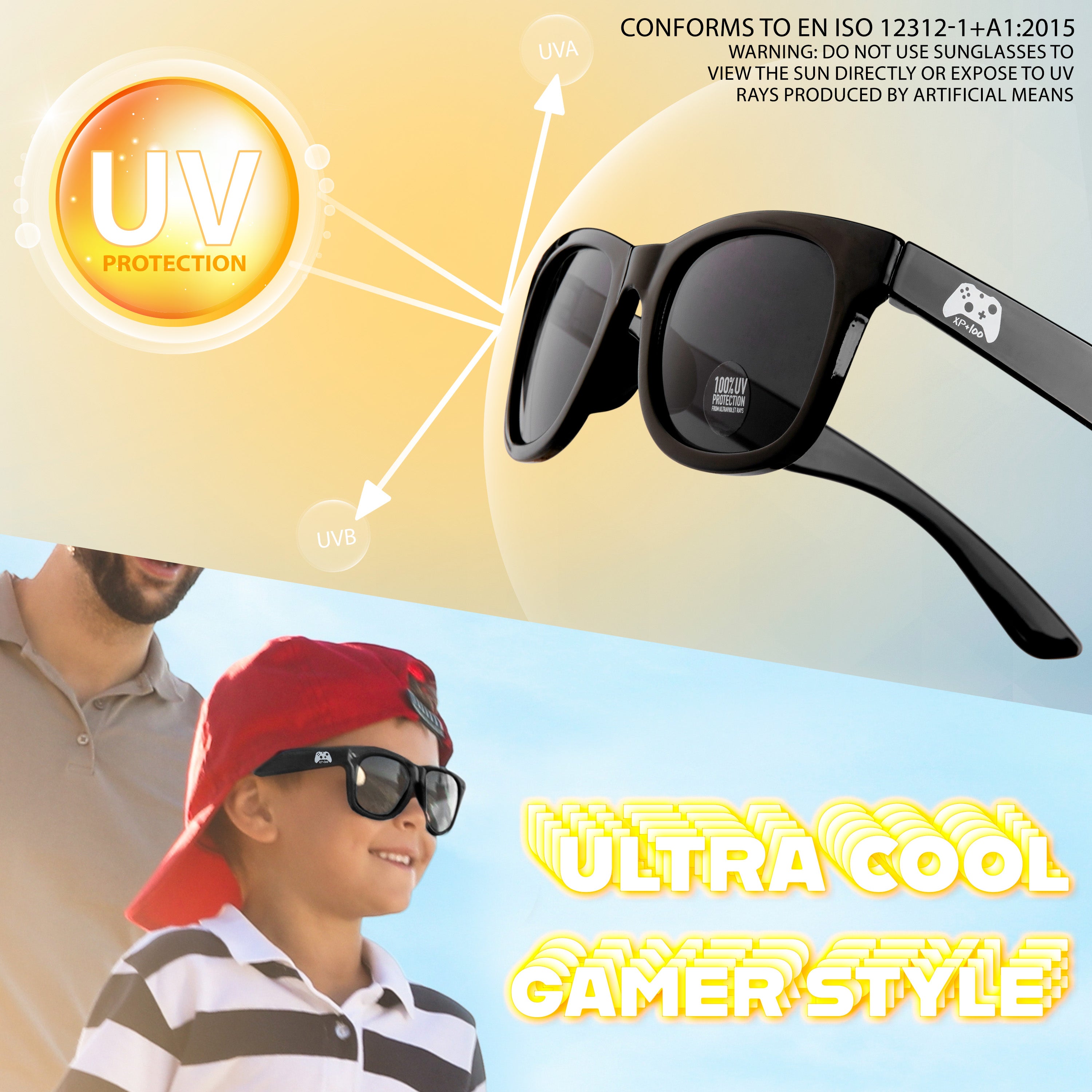 citycomfort-casquette-gar-on-gamer-lunettes-soleil-uv-lot image 6