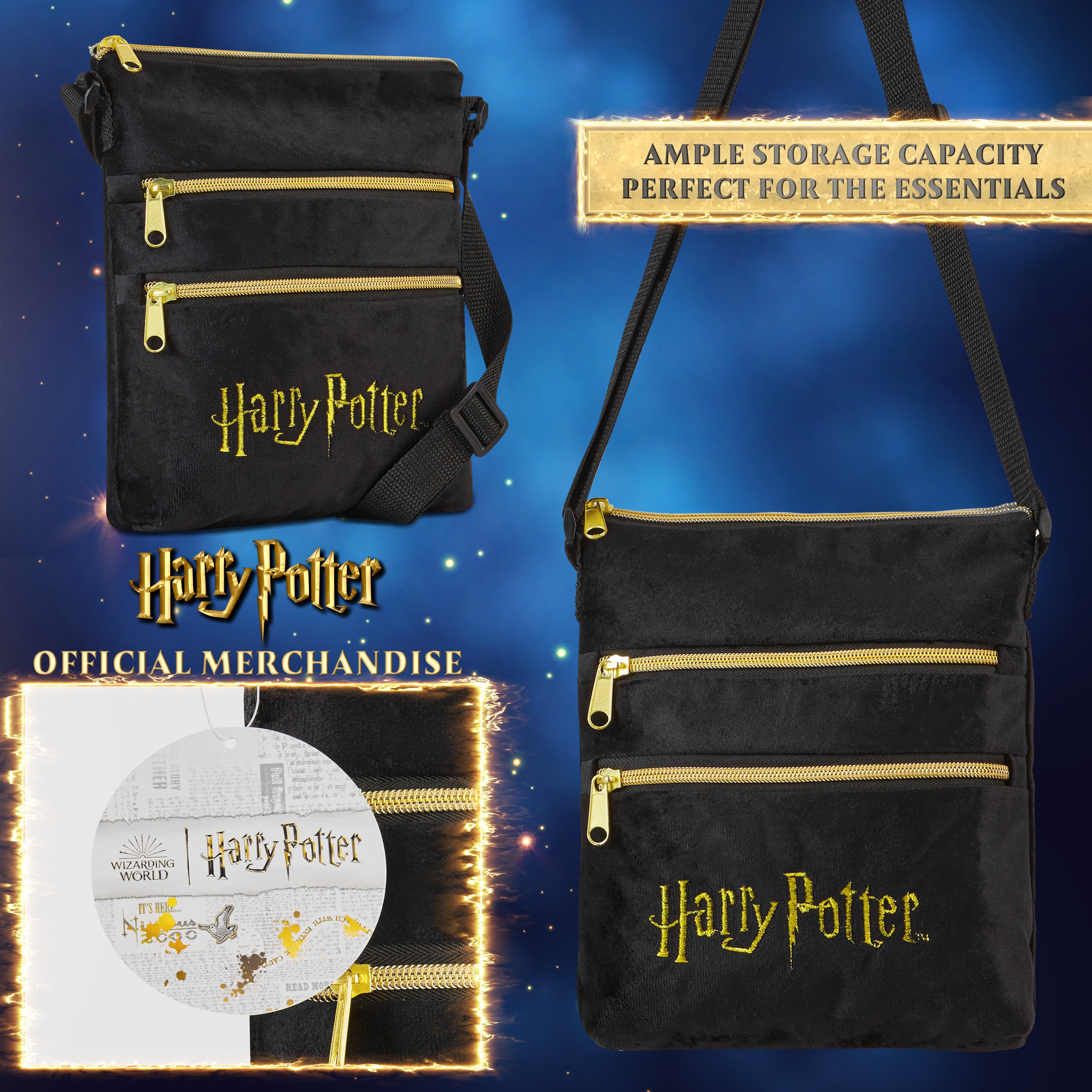harry-potter-sac-bandouli-re-femme-fille-25x22-cm-zipp image 7