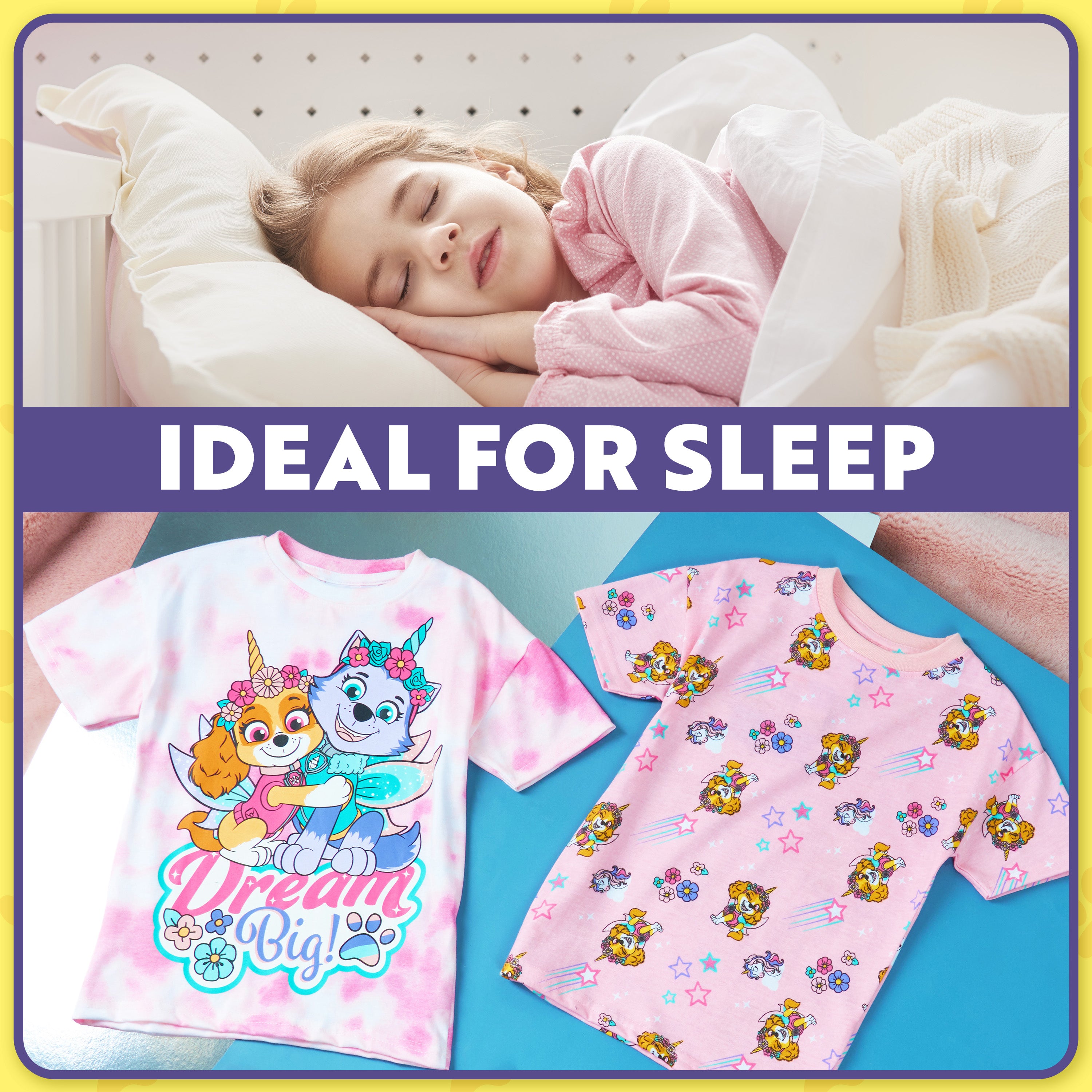 paw-patrol-pyjama-fille-lot-de-2-manches-courtes-4-5-ans image 2