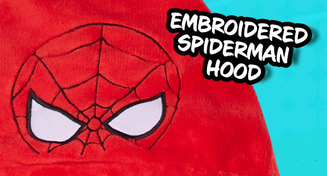 marvel-spiderman-sweat-plaid-enfant-polaire-rouge-peluche image 2