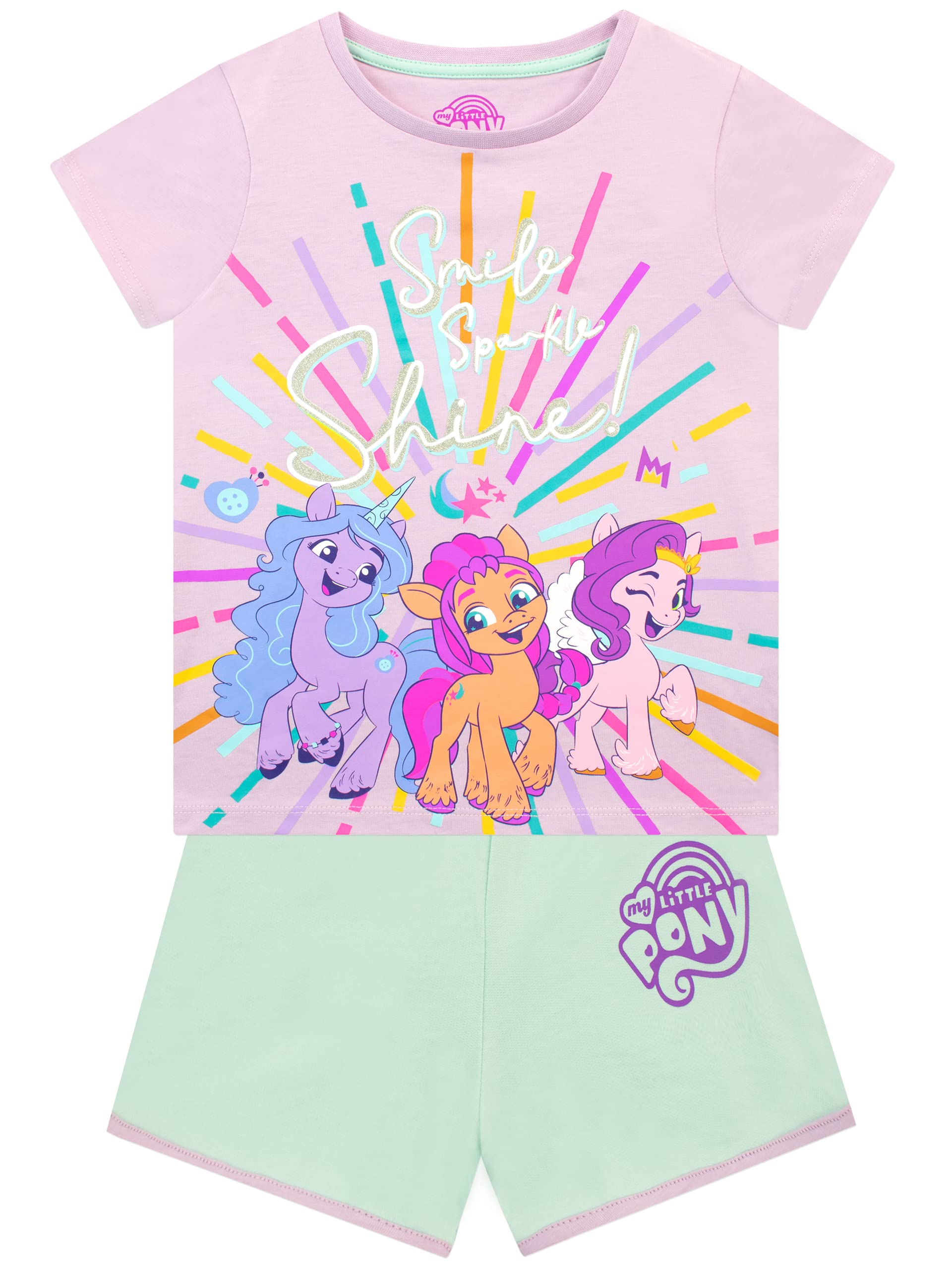 my-little-pony-ensemble-fille-9-10-ans-short-t-shirt image 1
