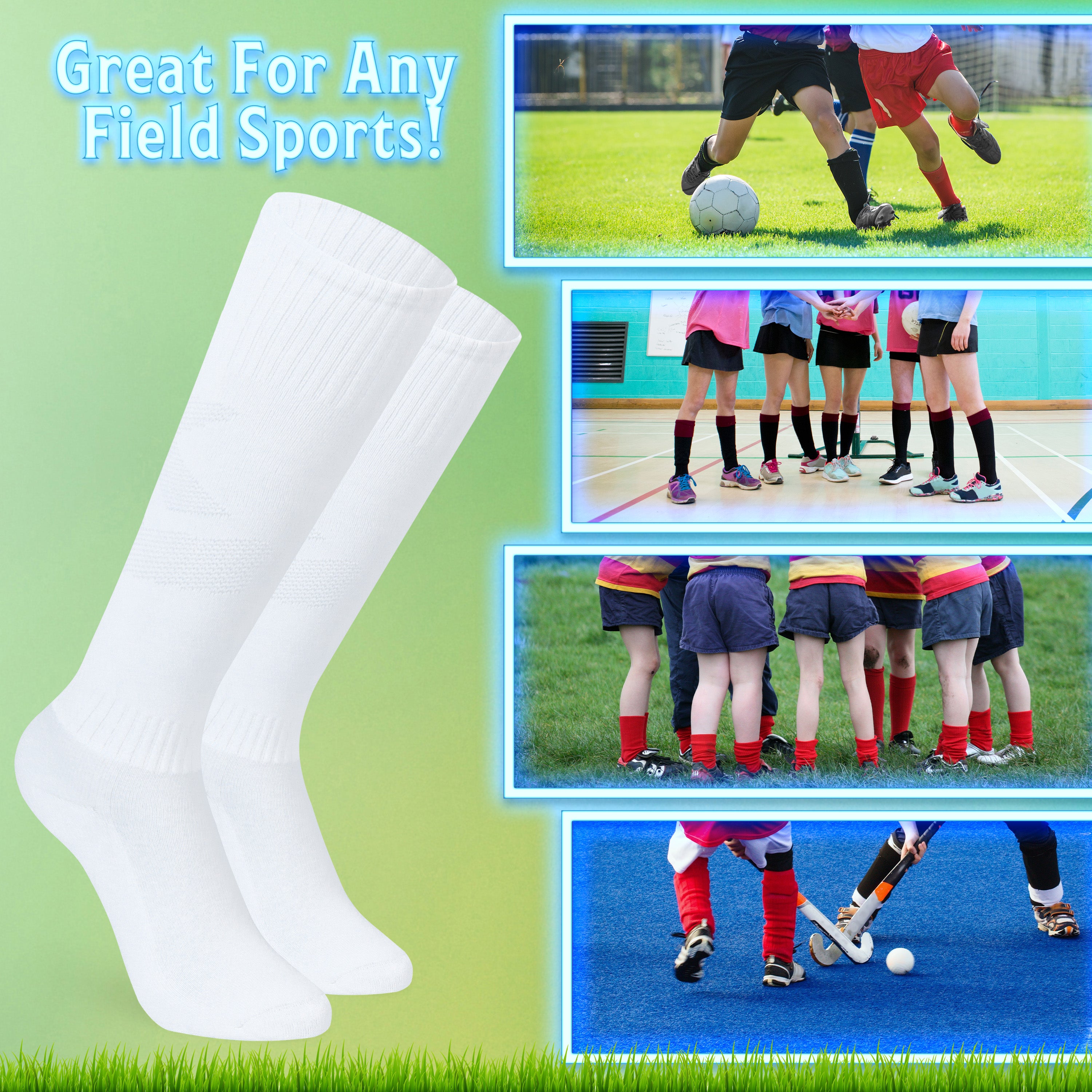 get-trend-chaussettes-hautes-enfant-sport-lot-de-2-blanc image 6