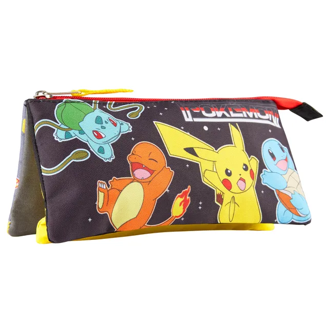 pok-mon-trousse-pikachu-triple-compartiment-enfant-rentr-e image 1