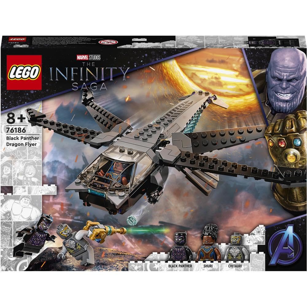 lego-marvel-76186-dragon-volant-black-panther-jeu-construction image 2