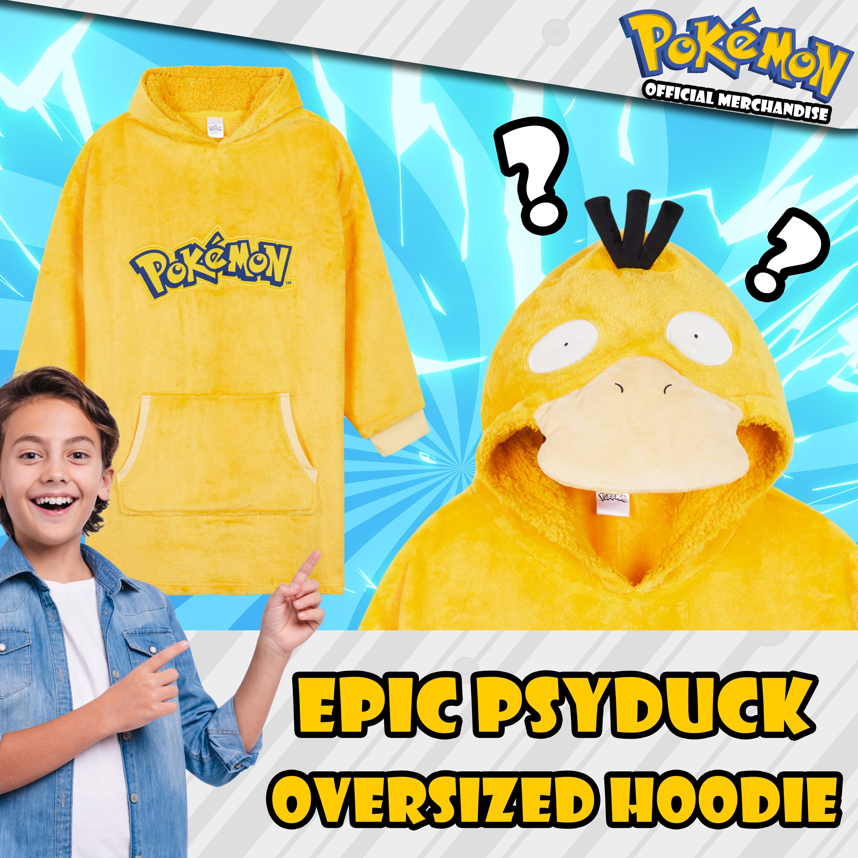 pok-mon-hoodie-oversize-polaire-capuche-sherpa-enfant image 3
