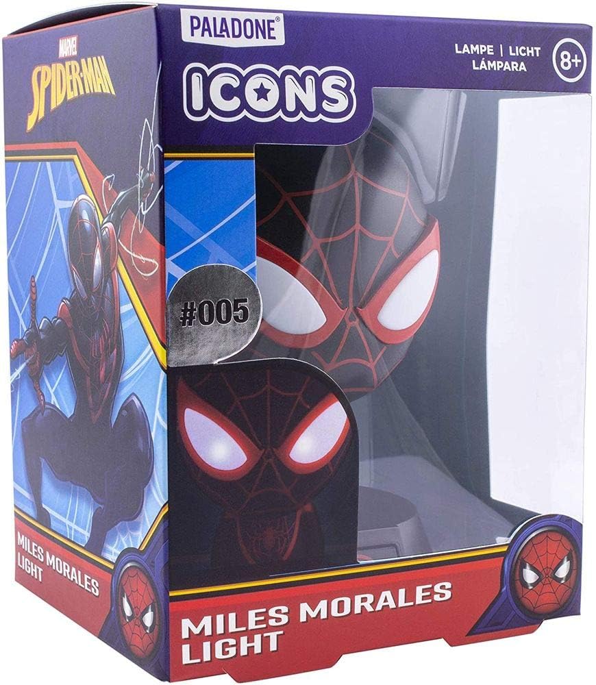 paladone-miles-morales-icon-light-lampe-led-11-cm-piles-aaa image 2