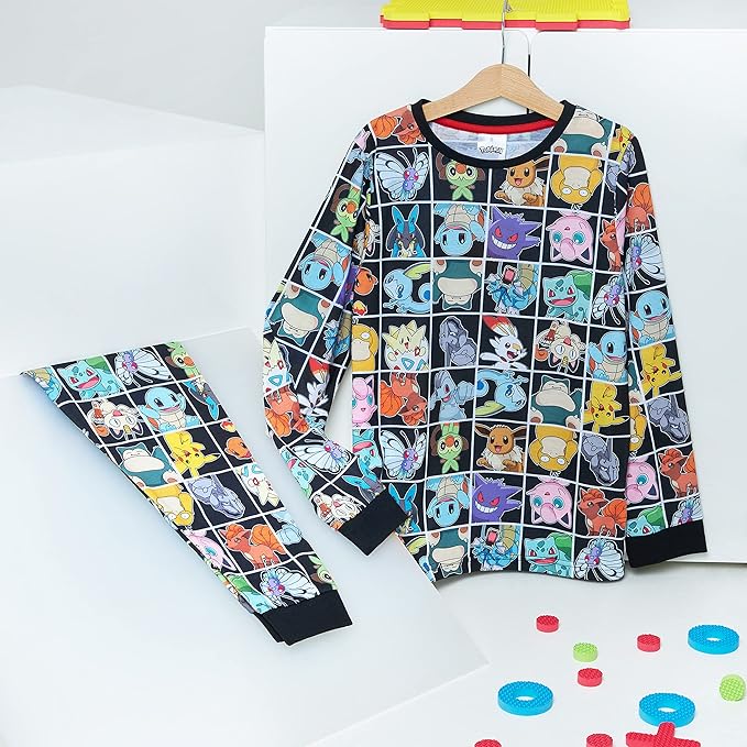 get-trend-boys-pyjama-pok-mon-gar-on-long-11-12-ans-pikachu image 2
