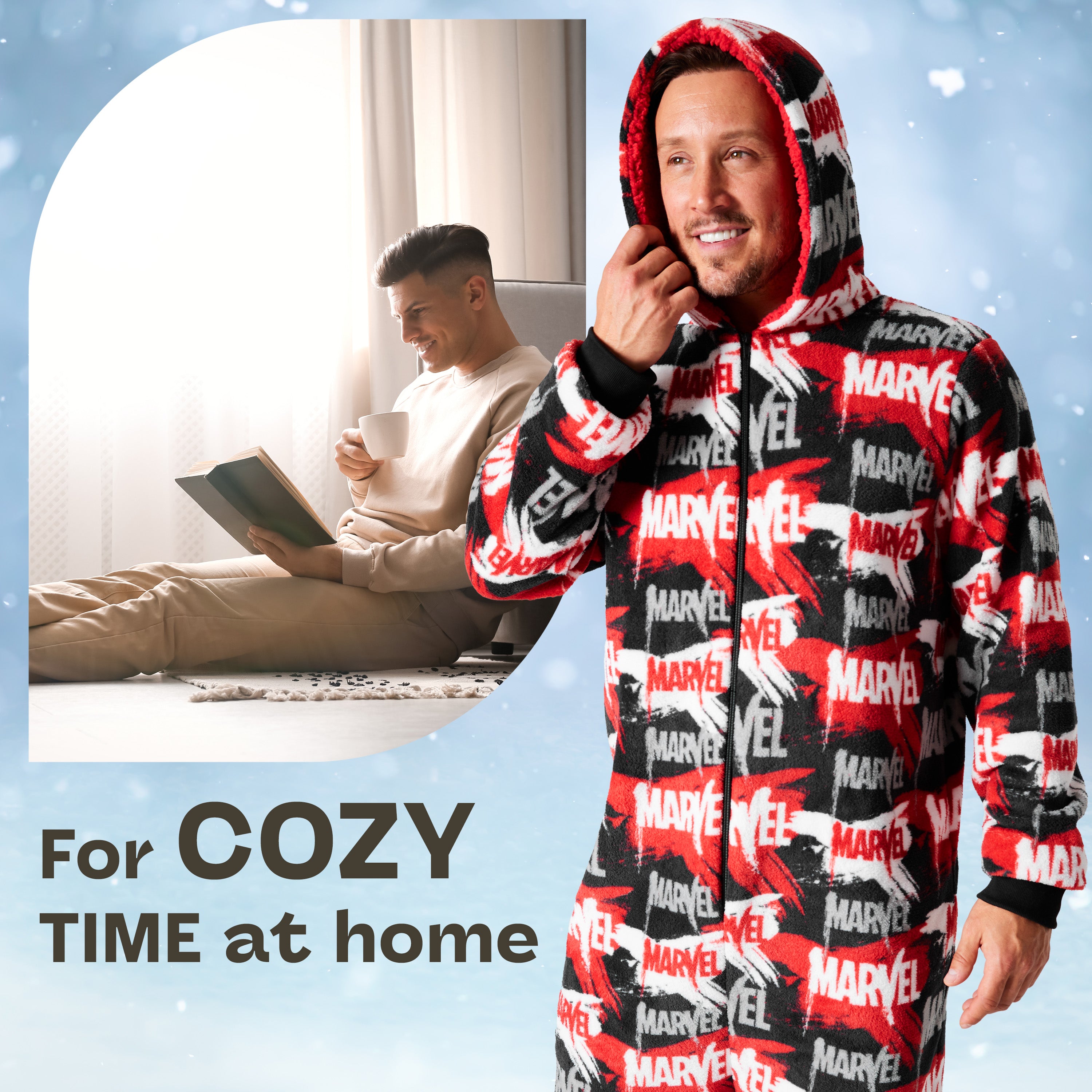 marvel-onesie-homme-polaire-capuche-multi-taille-l image 2