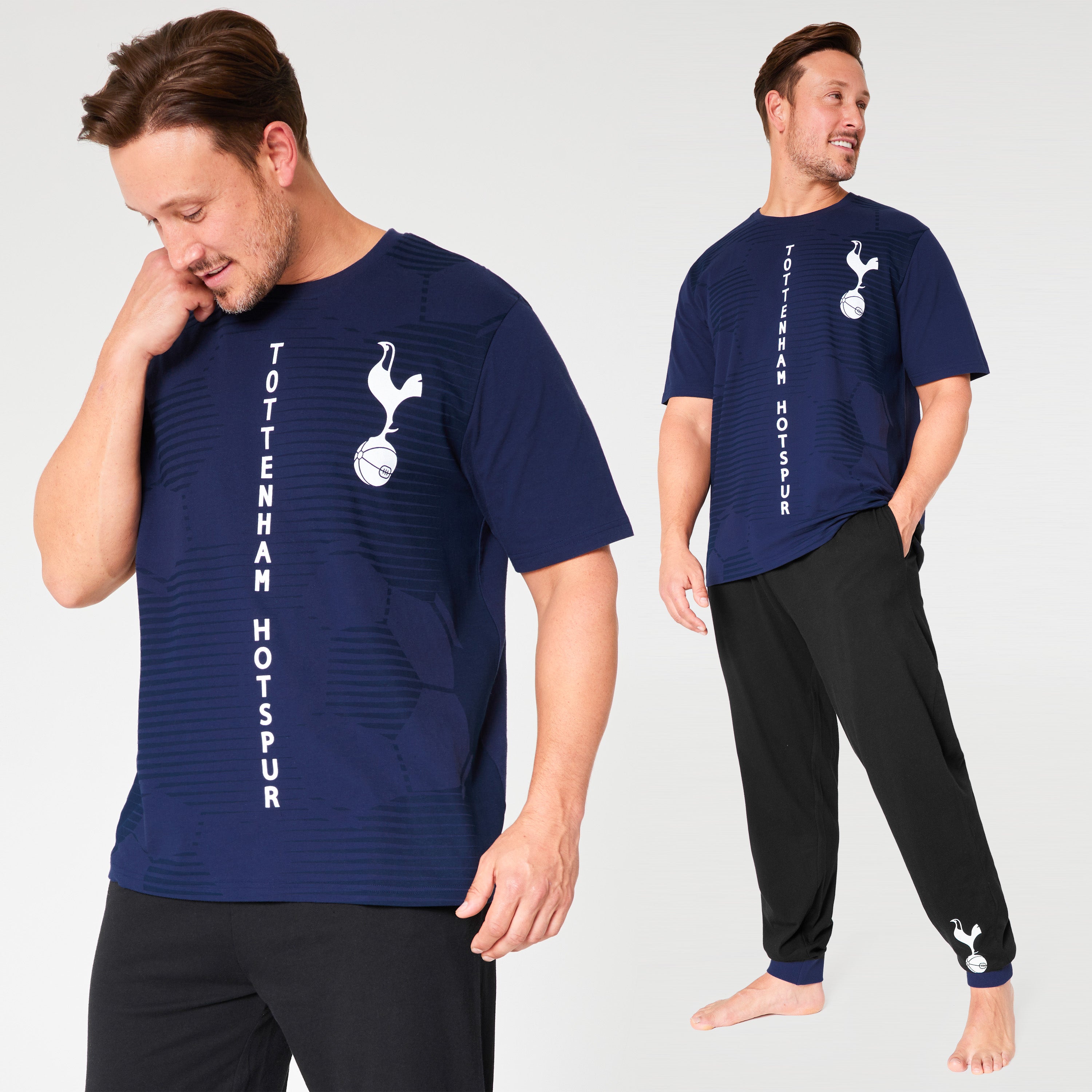 tottenham-hotspur-men-pyjama-homme-bleu-marine-noir image 2