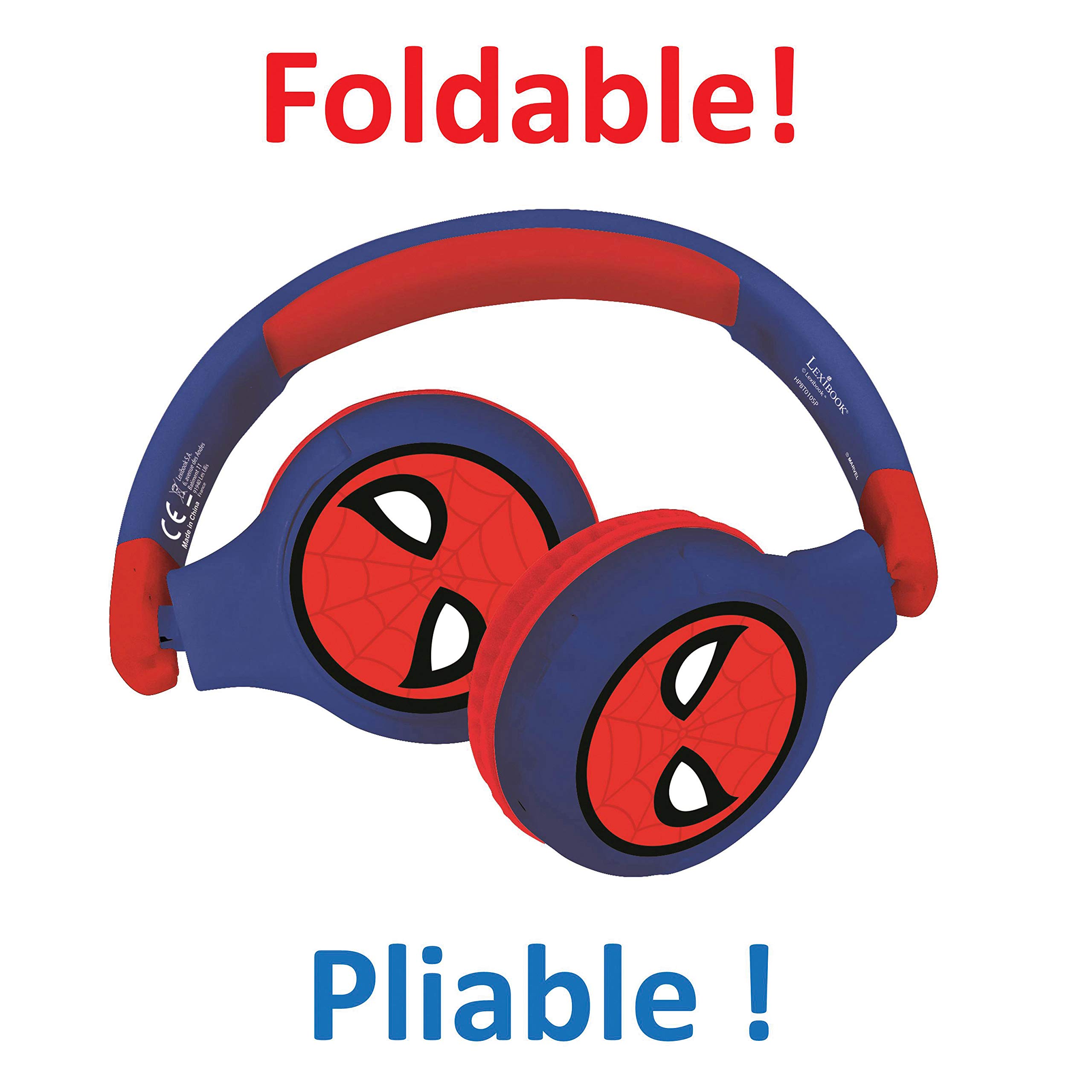 lexibook-spider-man-casque-bluetooth-enfant-super-h-ros image 5