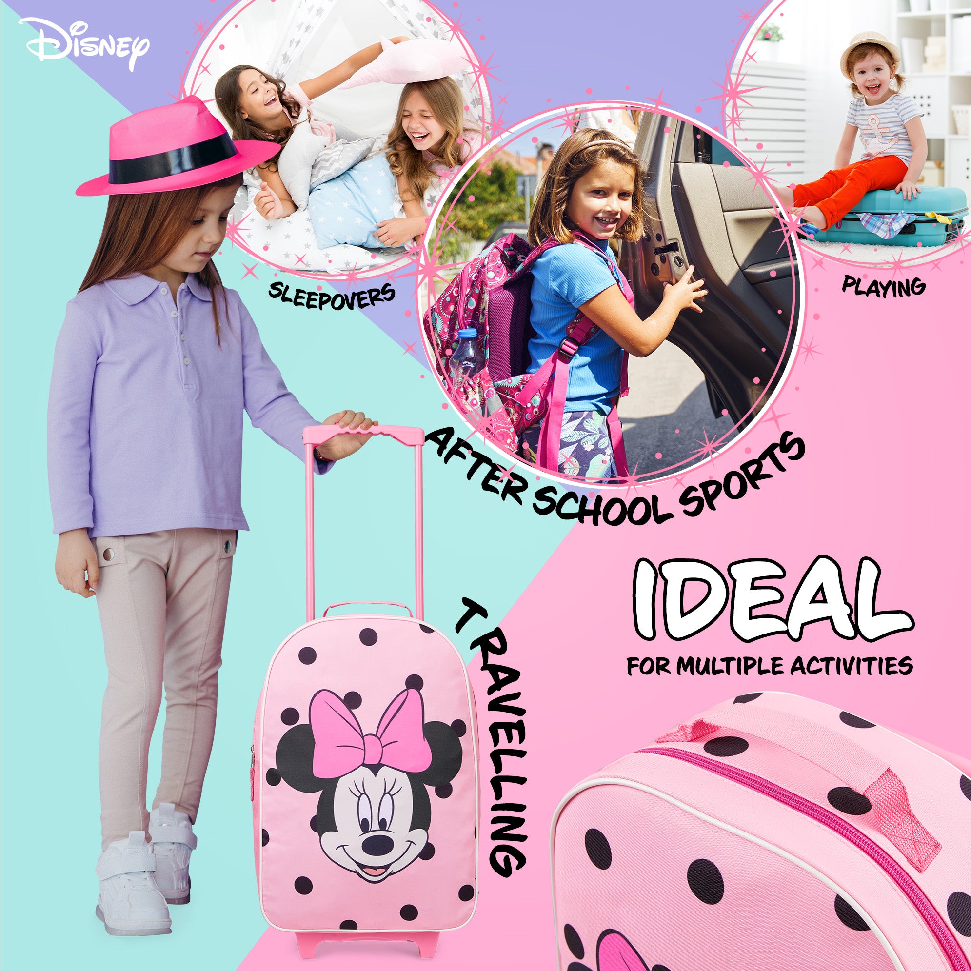disney-valise-enfant-fille-minnie-rose-47-cm image 3