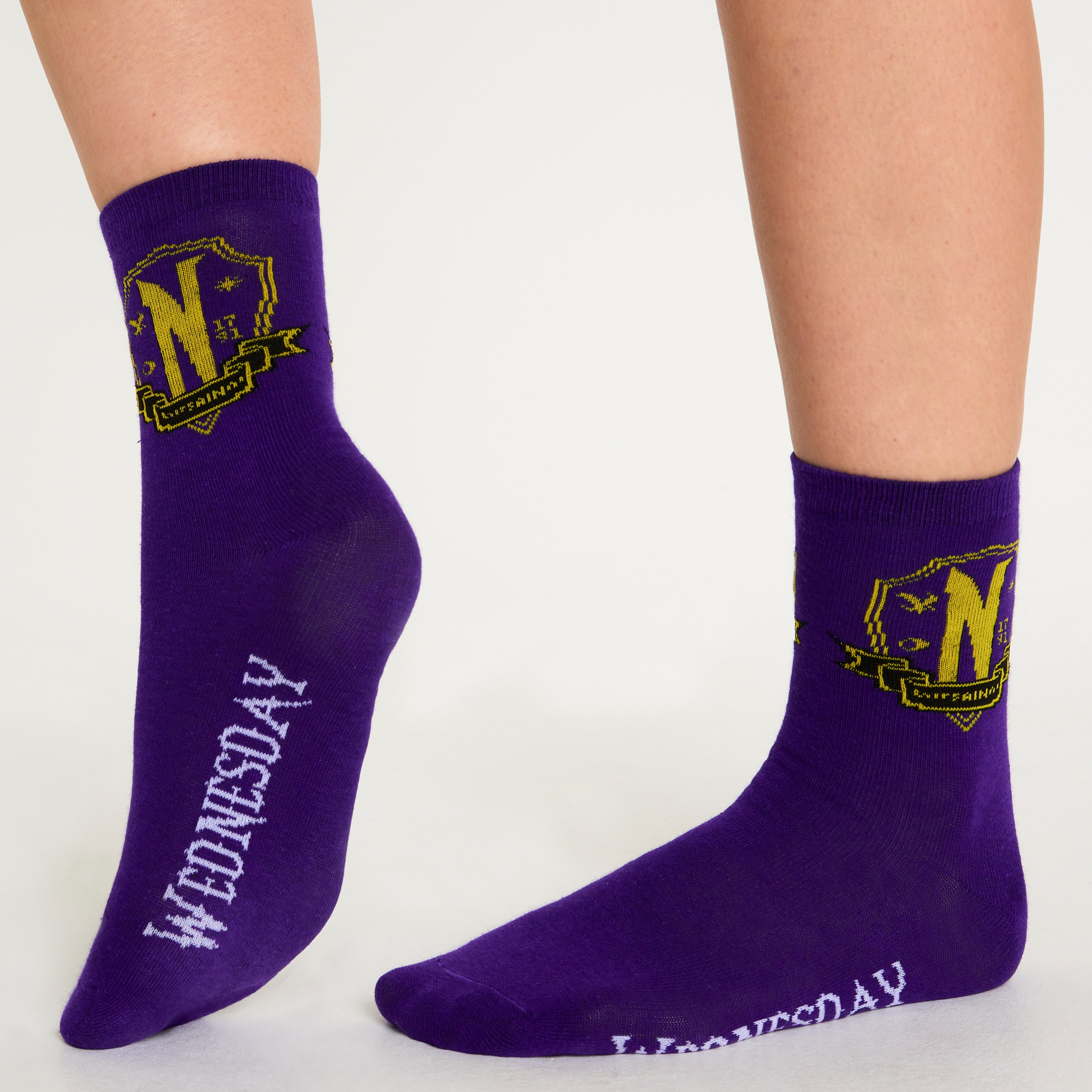 wednesday-chaussettes-fille-cheville-5-paires-noires image 2