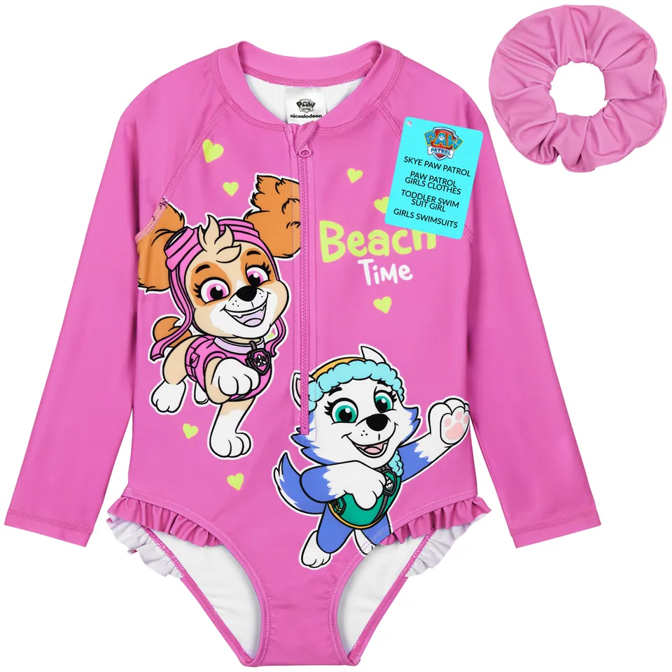 pat-patrouille-maillot-bain-fille-1-pi-ce-skye-4-5-ans image 1