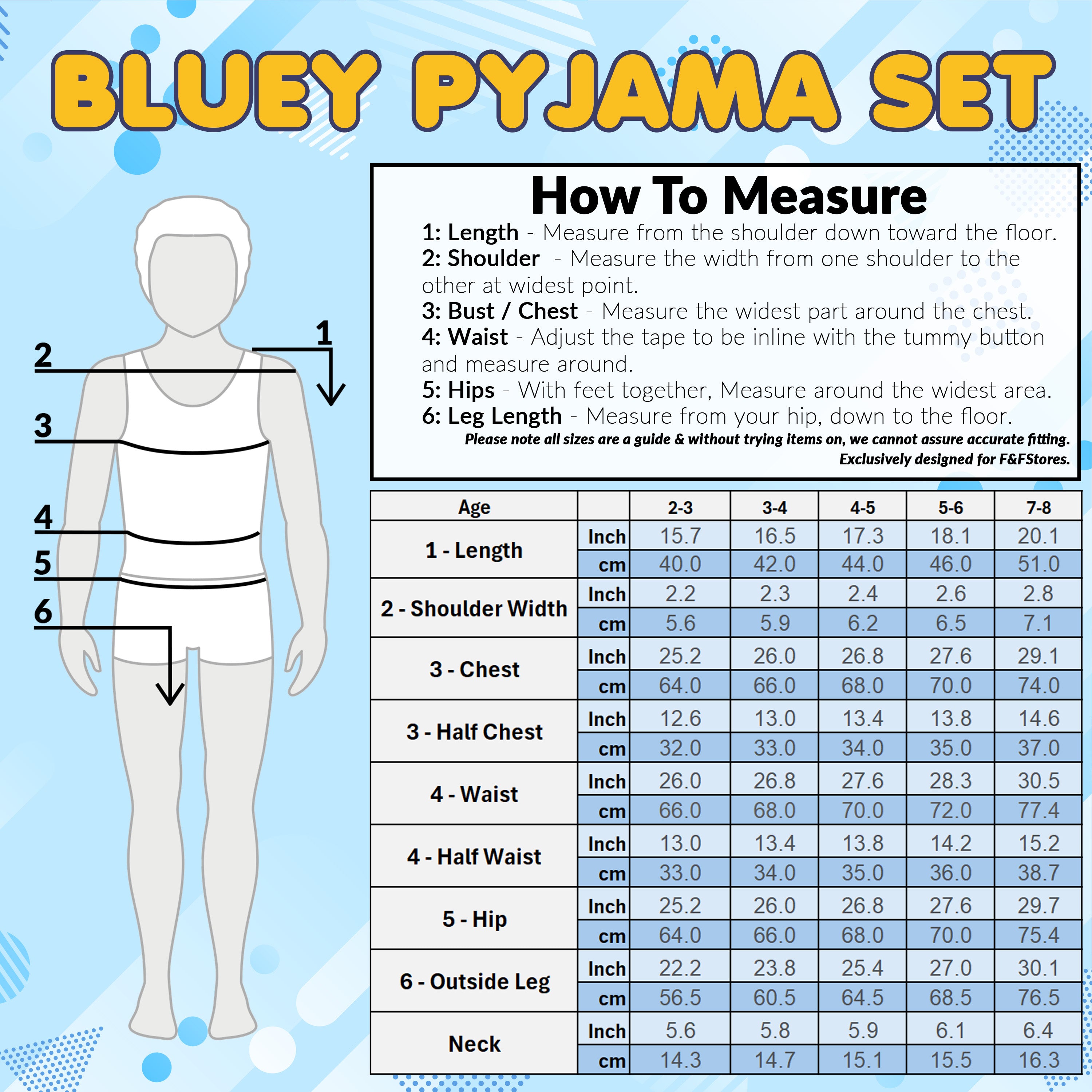 bluey-pyjama-long-gar-on-manches-longues-respirant image 6