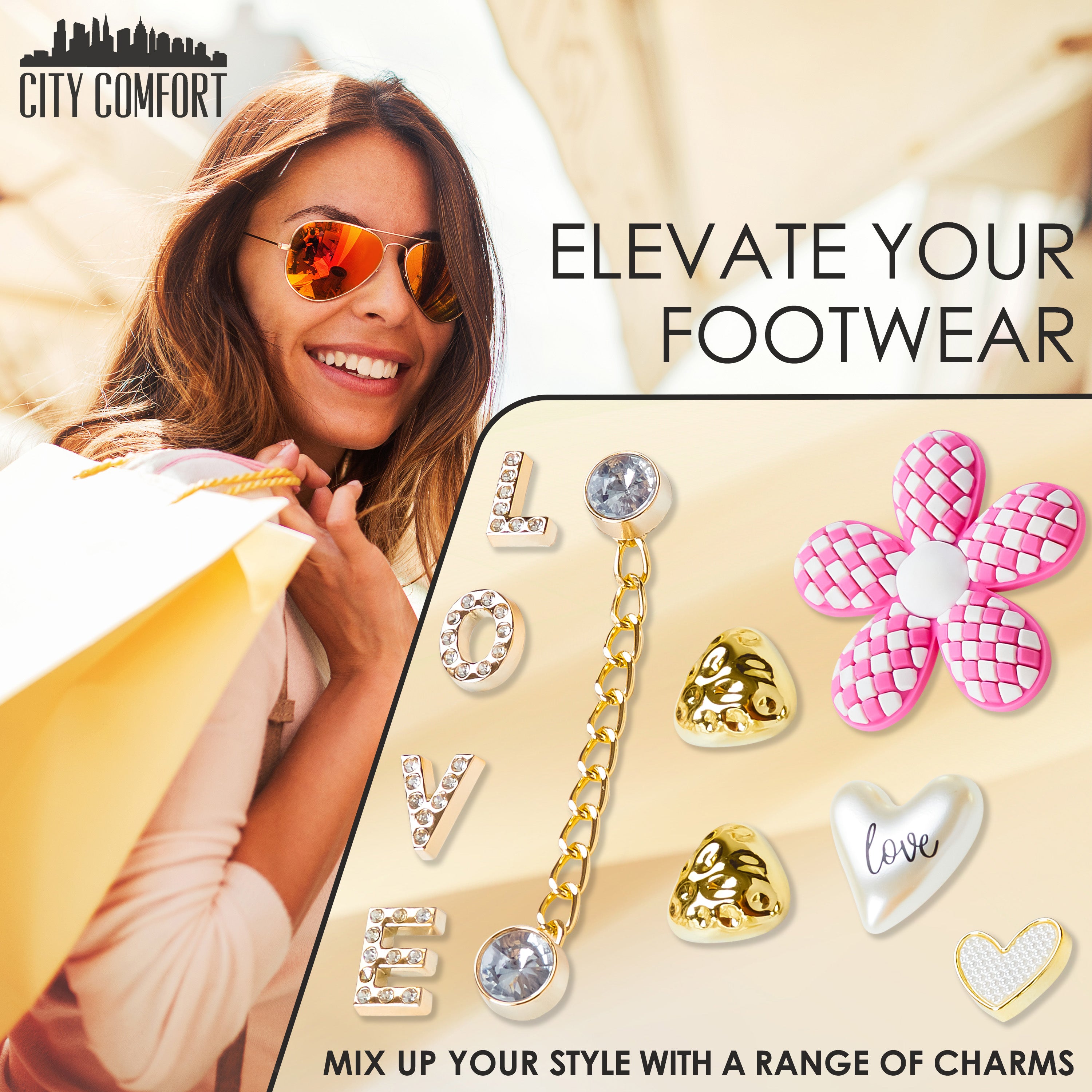 citycomfort-platform-sabots-femme-rose-charms image 3