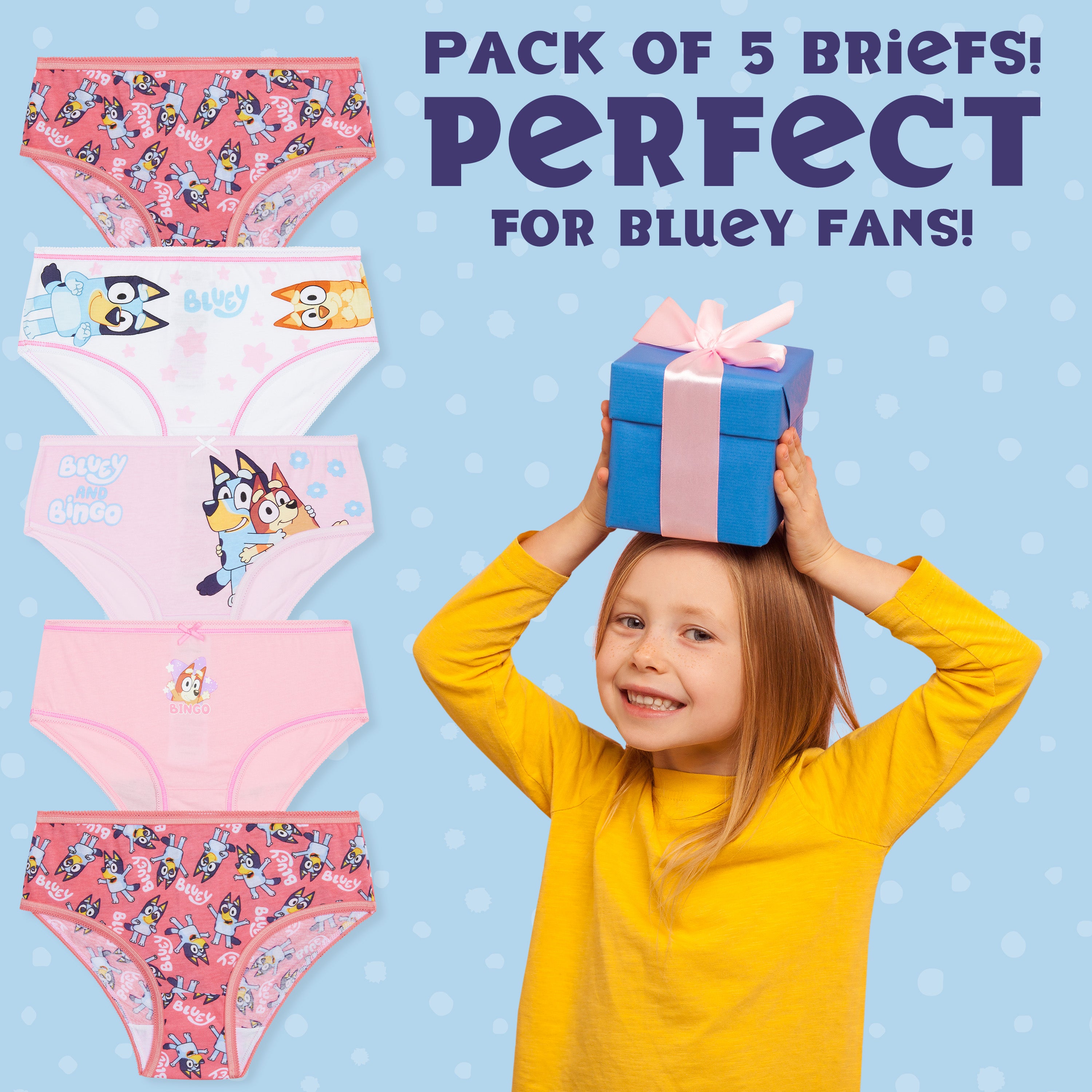 bluey-culottes-fille-coton-lot-de-5-motifs image 2