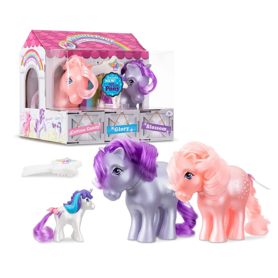 my-little-pony-classics-35339-pack-3-figurines-40e-anniversaire image 1