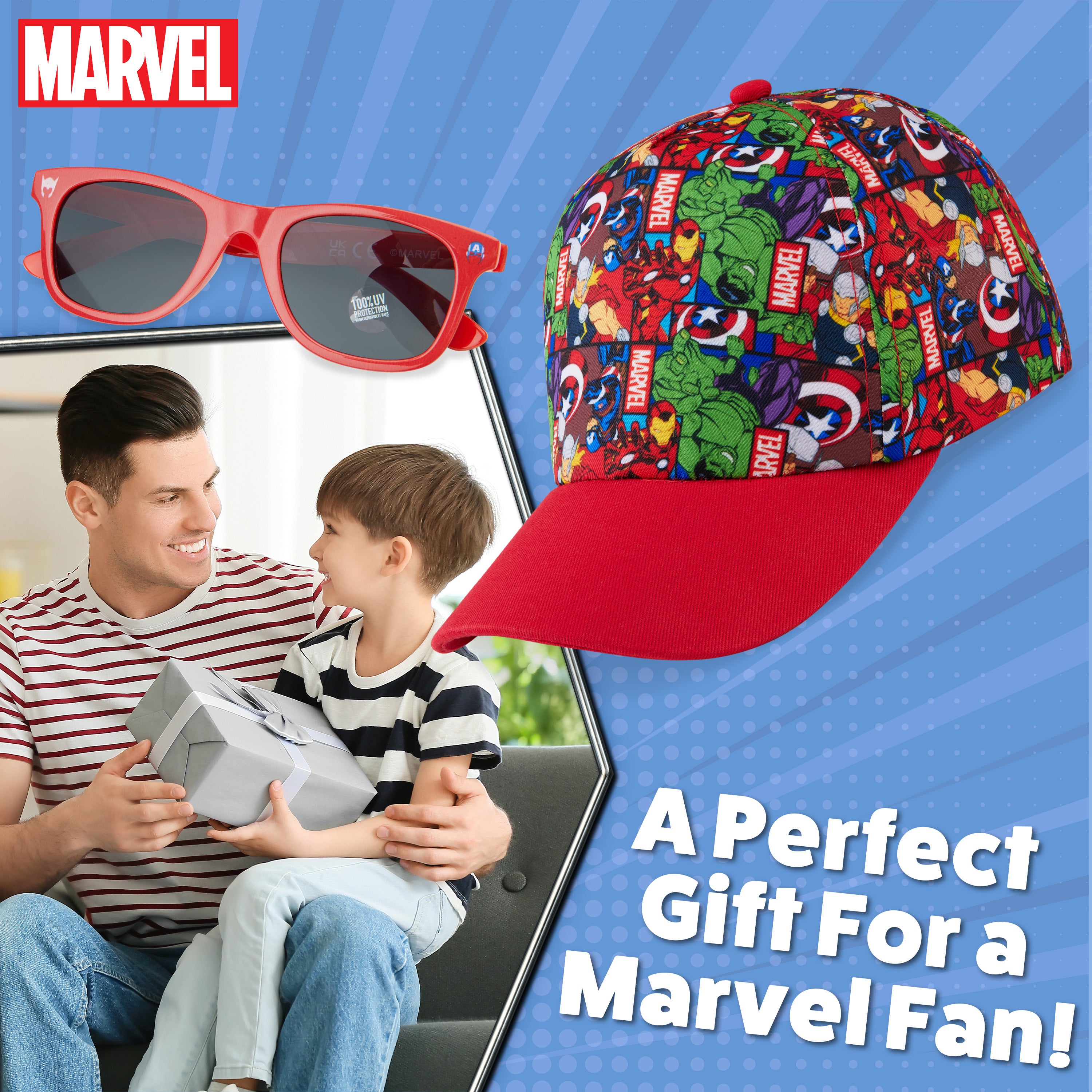 marvel-spiderman-set-casquette-enfant-lunettes-soleil image 4