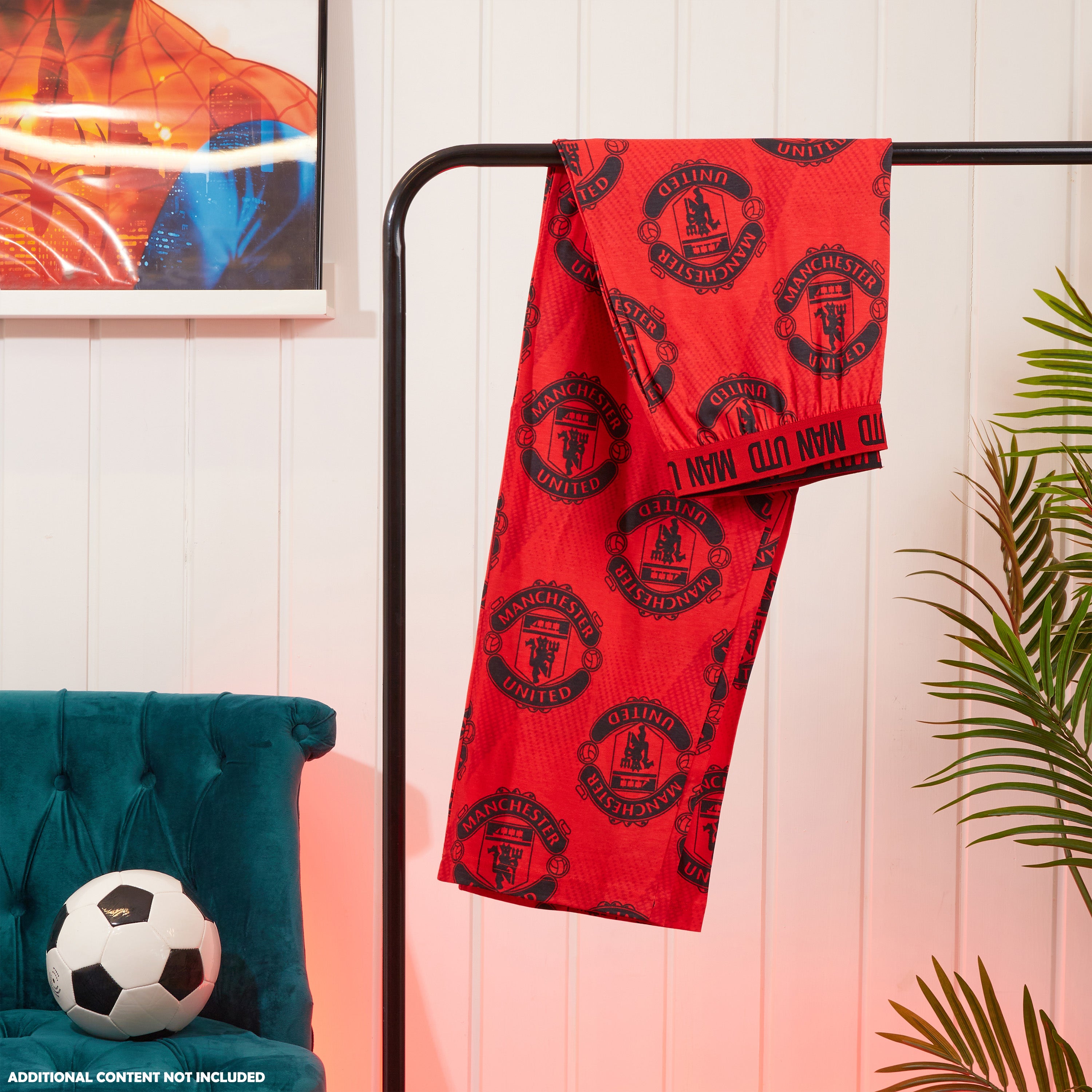 manchester-united-bas-de-pyjama-homme-coton-poches-cadeau-fan image 2