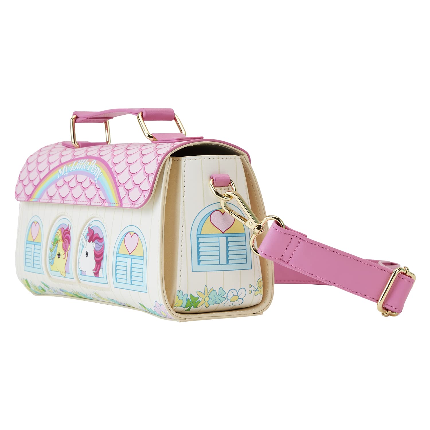 loungefly-my-little-pony-40th-stable-sac-bandouli-re-rose image 4
