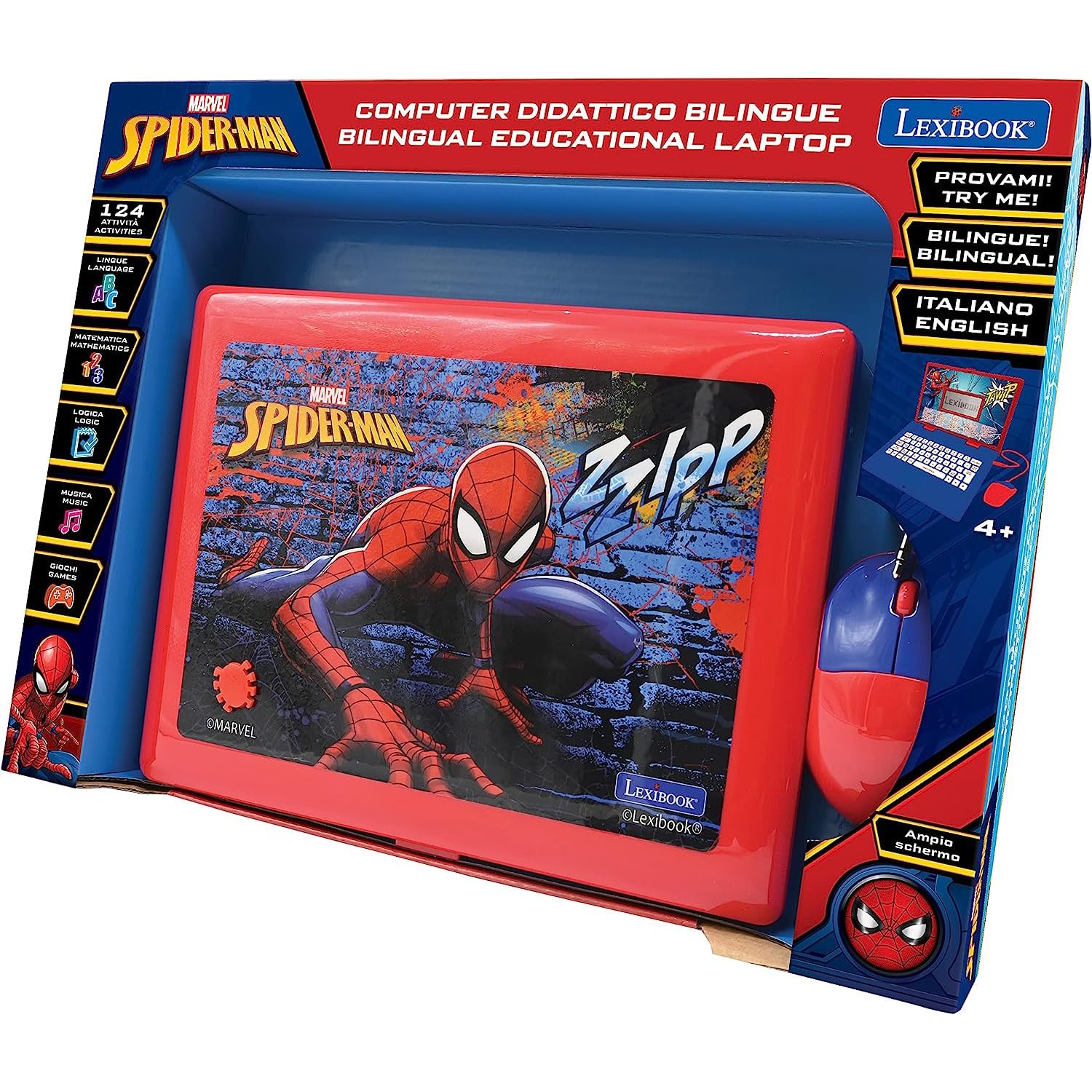 marvel-lexibook-spider-man-jc598spi5-ordinateur-portable-ducatif image 4