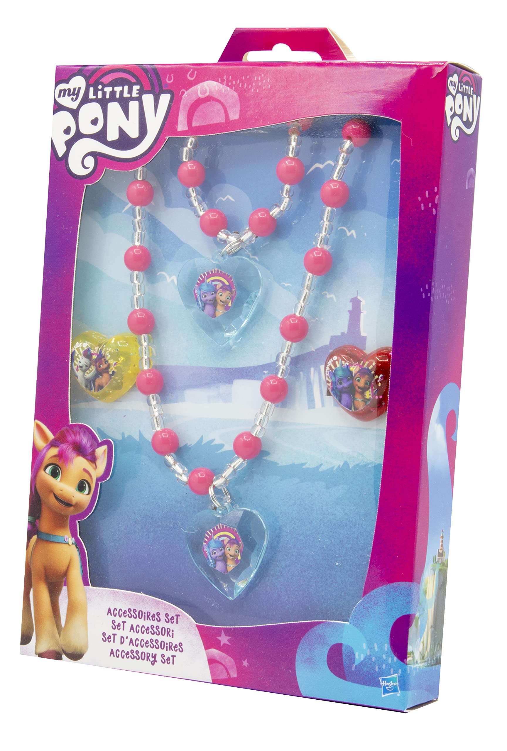 my-little-pony-parure-bijoux-collier-bracelet-bagues-coffret image 1