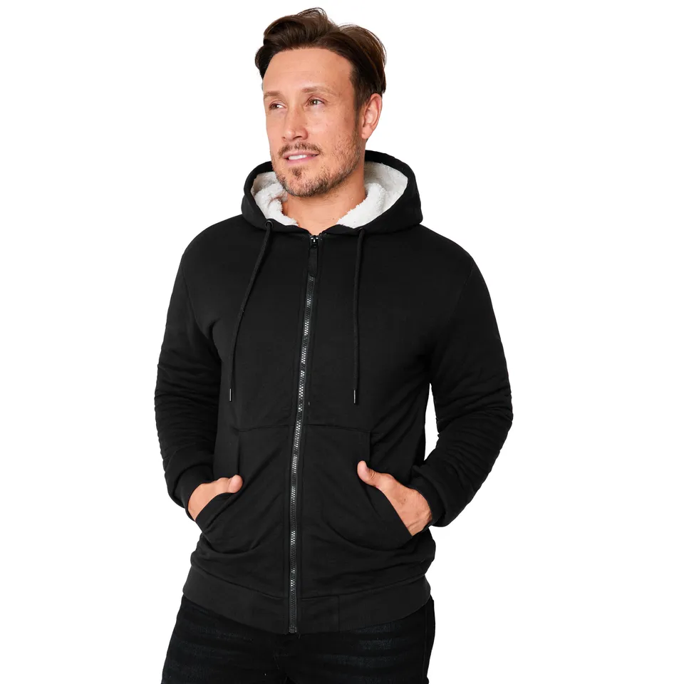 citycomfort-sweat-zipp-homme-doublure-polaire-noir-m image 1