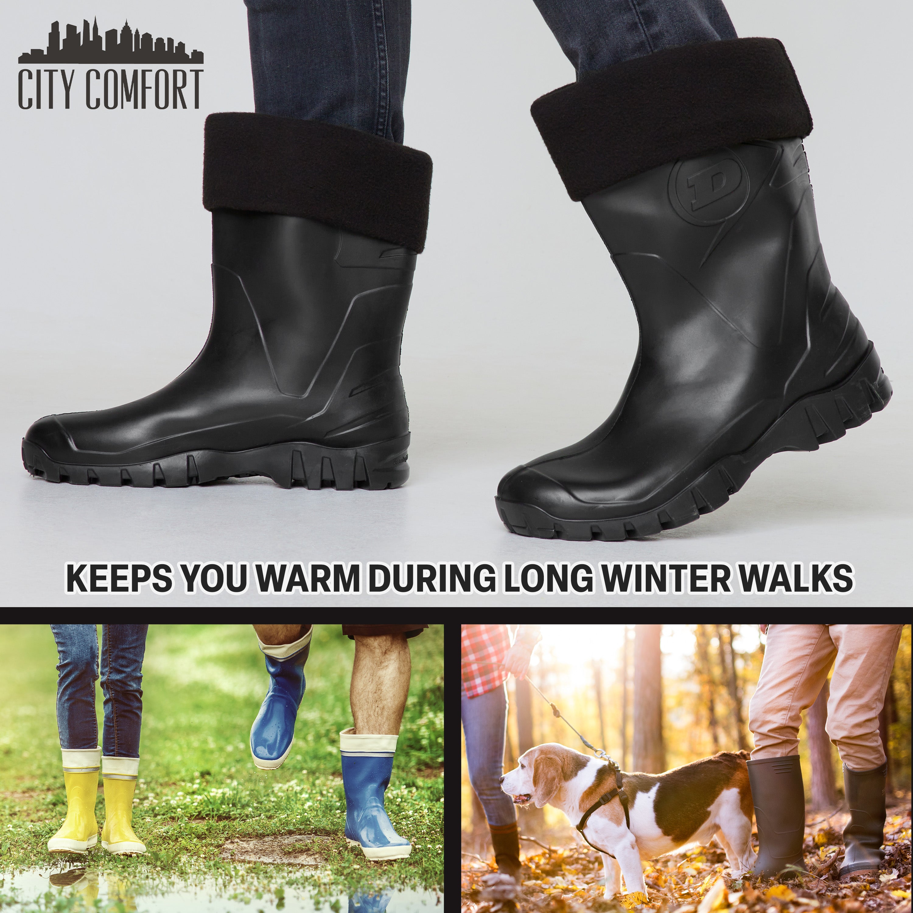 get-trend-doublure-bottes-chaussettes-polaire-homme-noir image 3