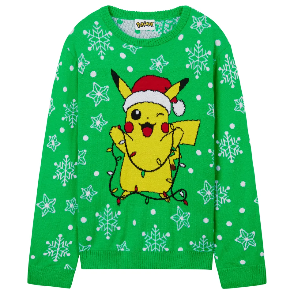 pok-mon-pull-de-no-l-enfant-tricot-chaud-7-8-ans-pikachu image 1