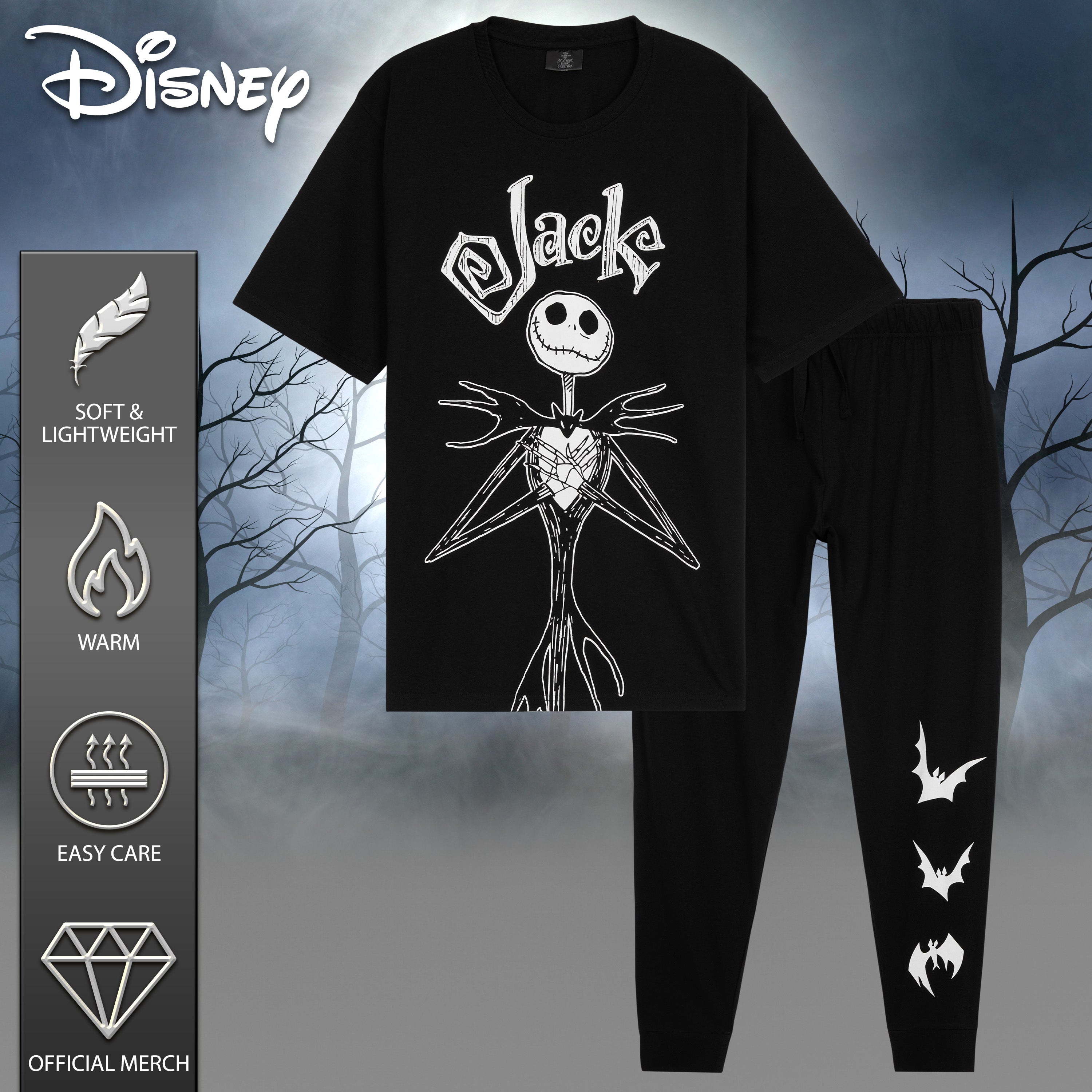 disney-pyjama-homme-jack-skellington-coton-ensemble-nuit image 6