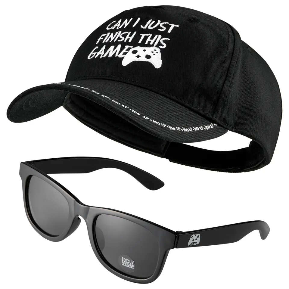 citycomfort-casquette-gar-on-gamer-lunettes-soleil-uv-lot image 1