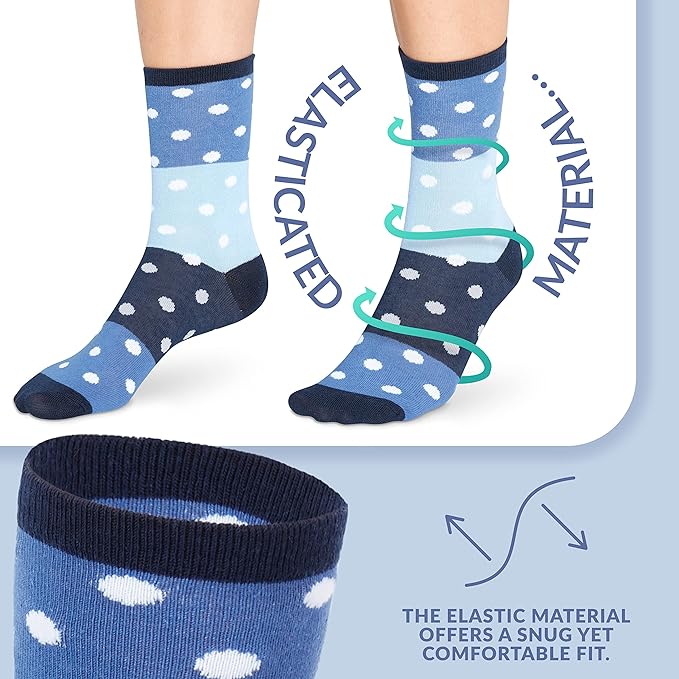 tom-franks-chaussettes-femme-coton-lot-6-paires-motifs image 5