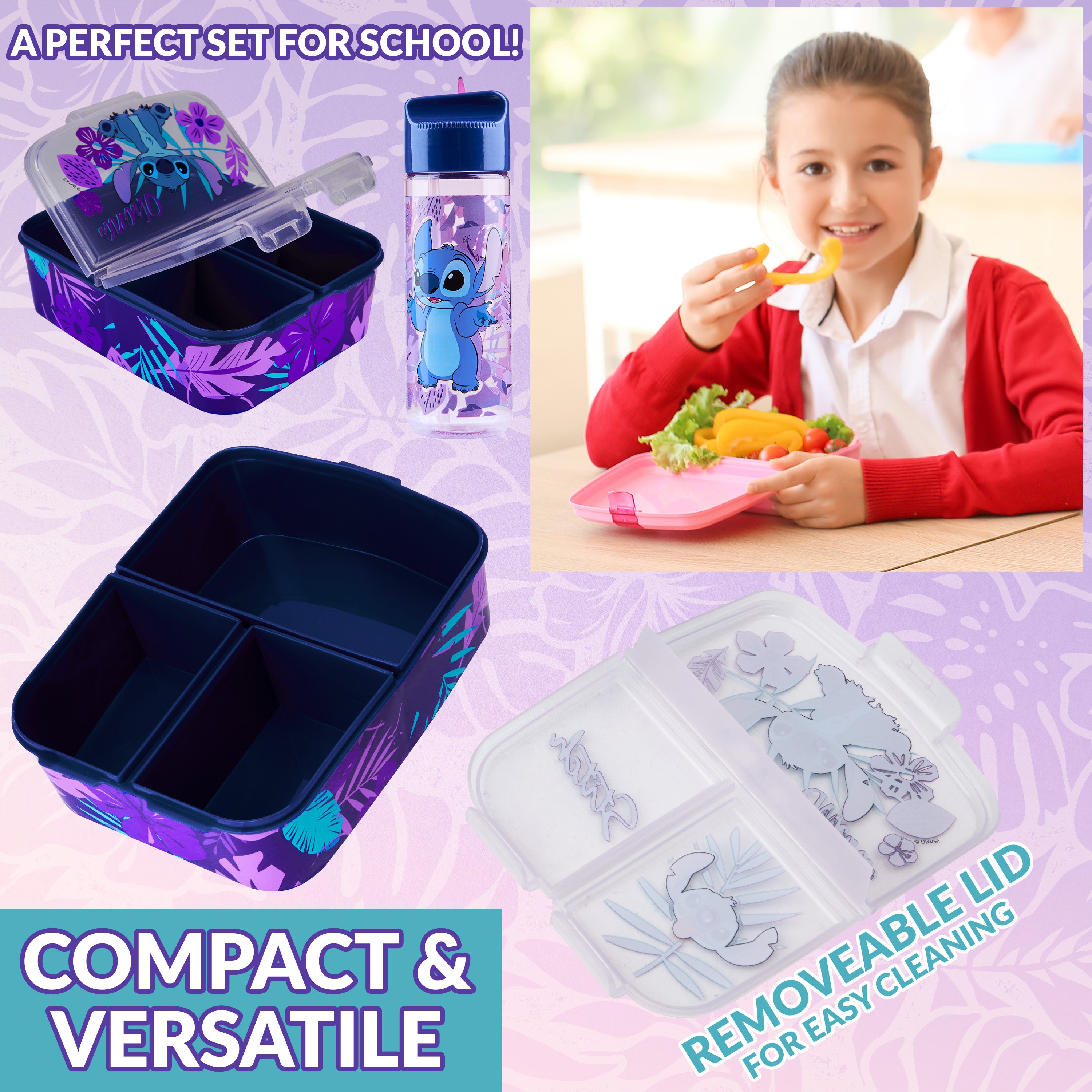 disney-stitch-lunchbox-bento-3-cases-gourde-340-ml-bleu image 5