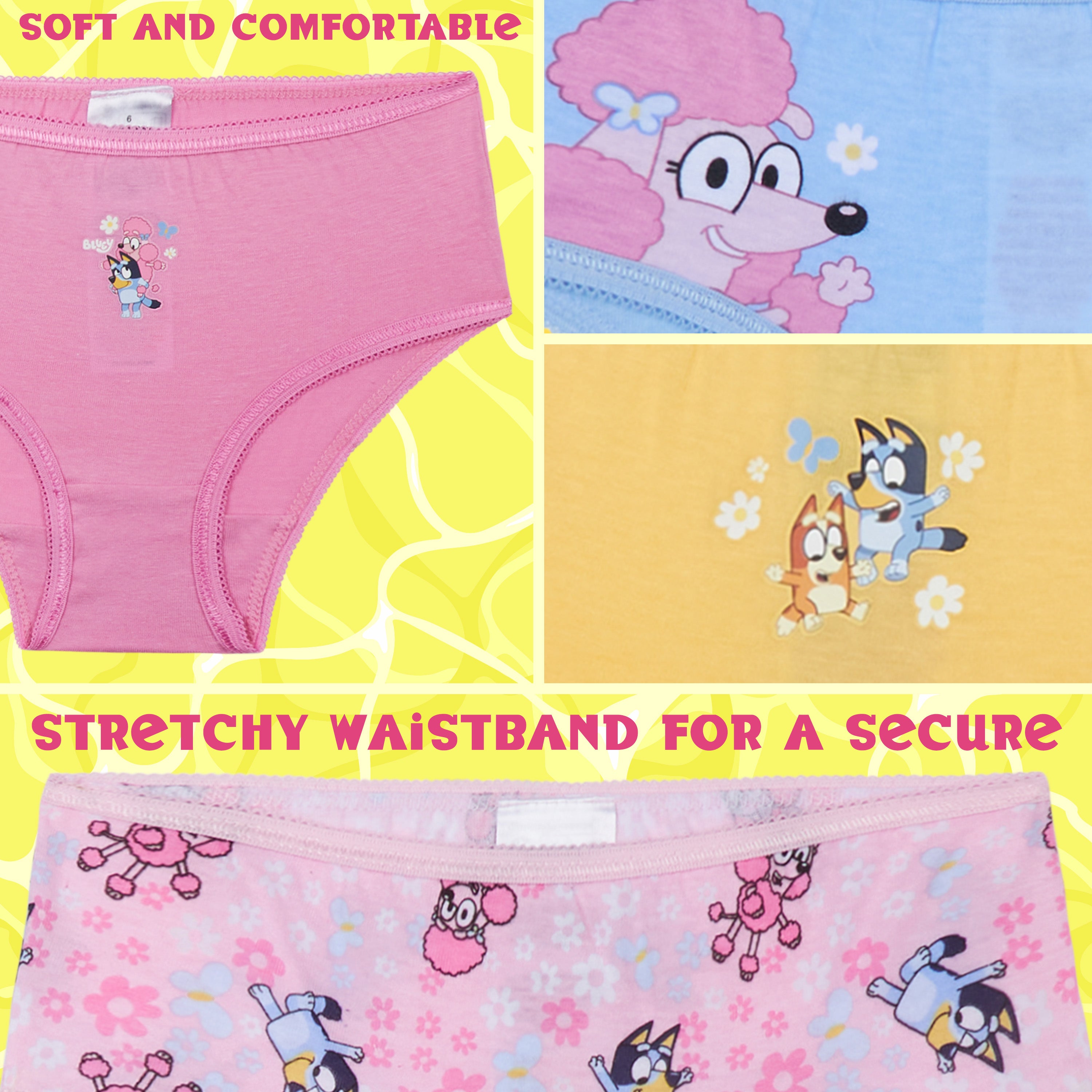 get-trend-girls-bluey-culotte-fille-lot-5-respirant image 4