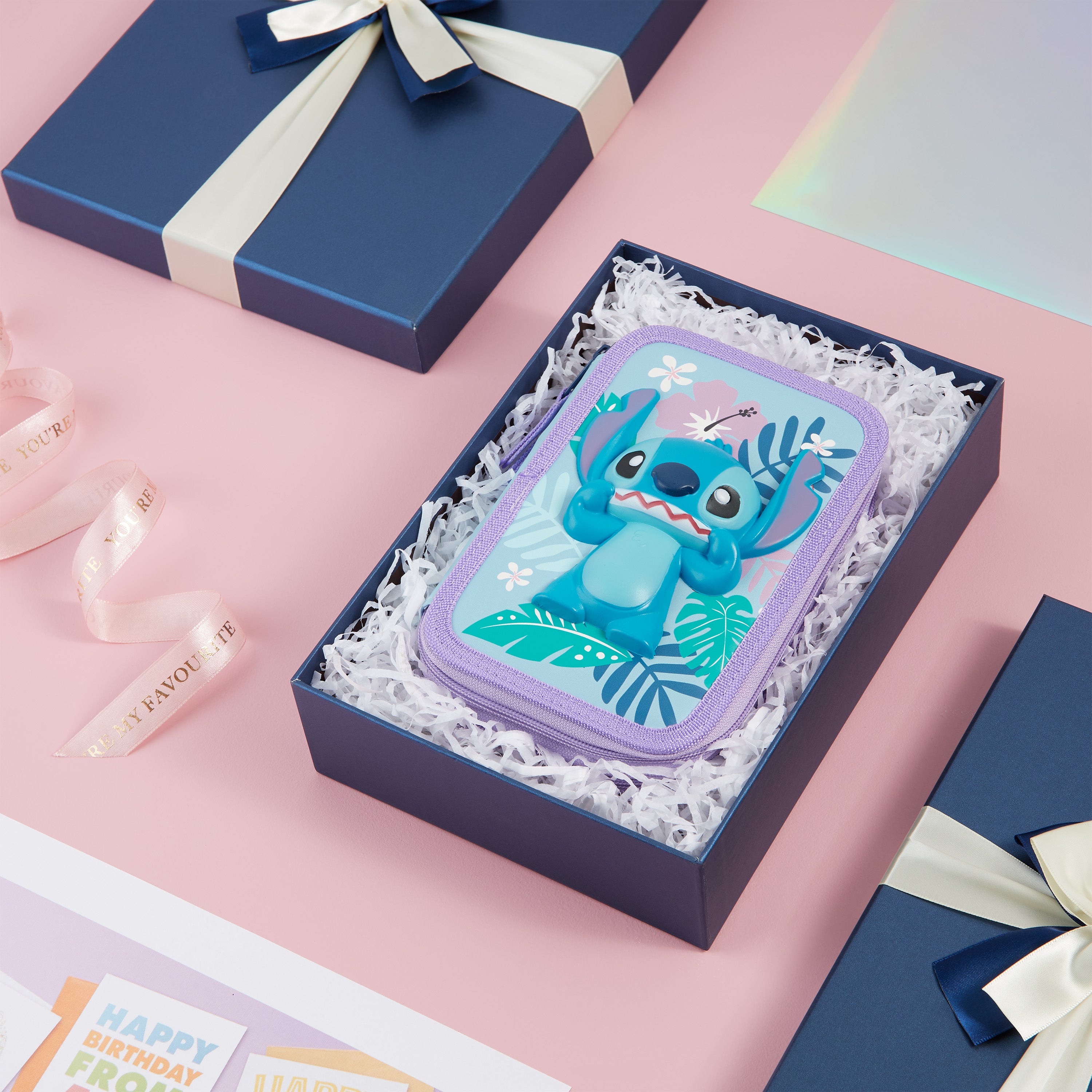 trousse-disney-stitch-fille-garnie-2-compartiments image 2